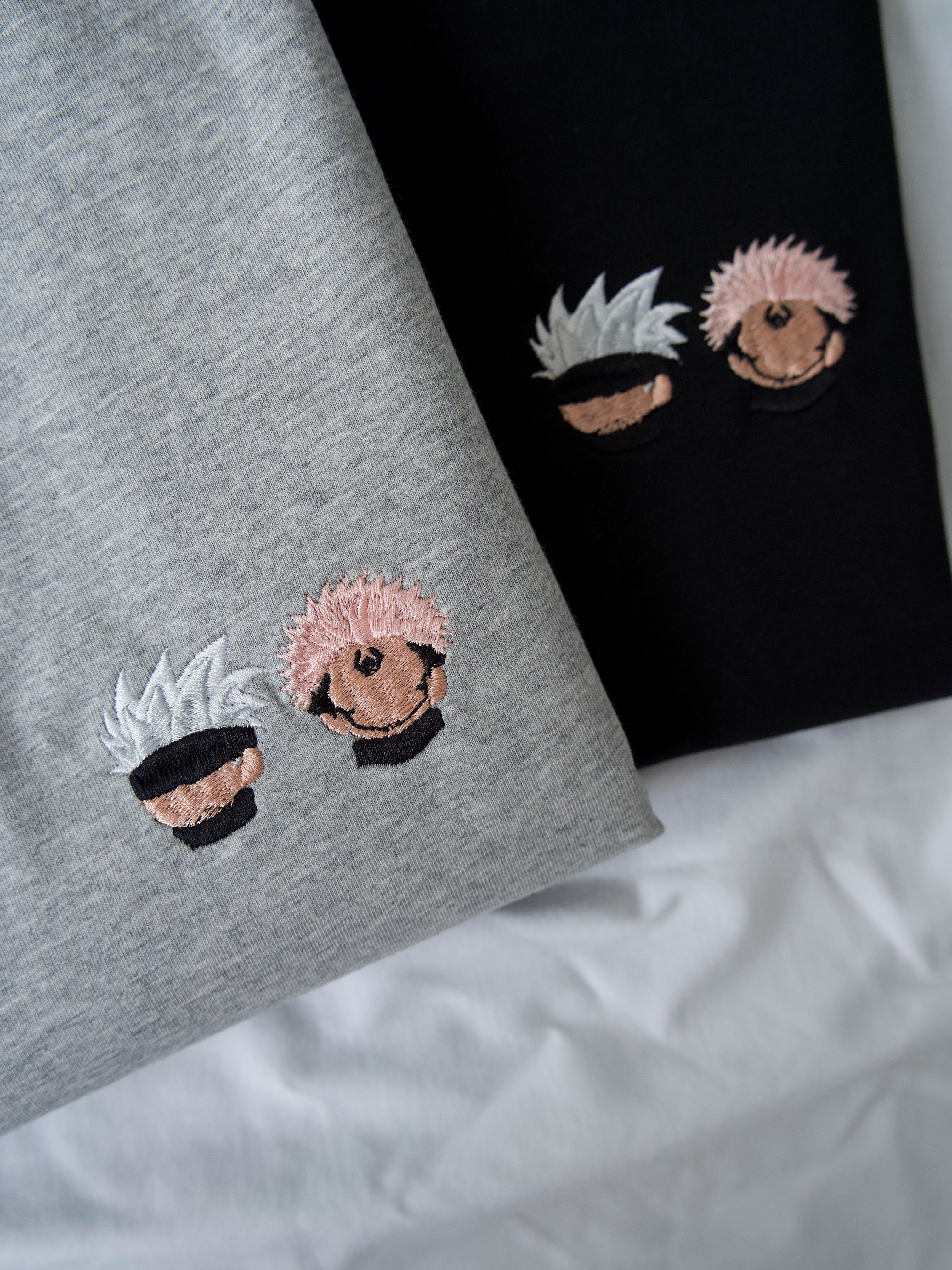 Juste Un T-shirt T-shirts Brodés Jujutsu Kaisen t-shirt brodé manga