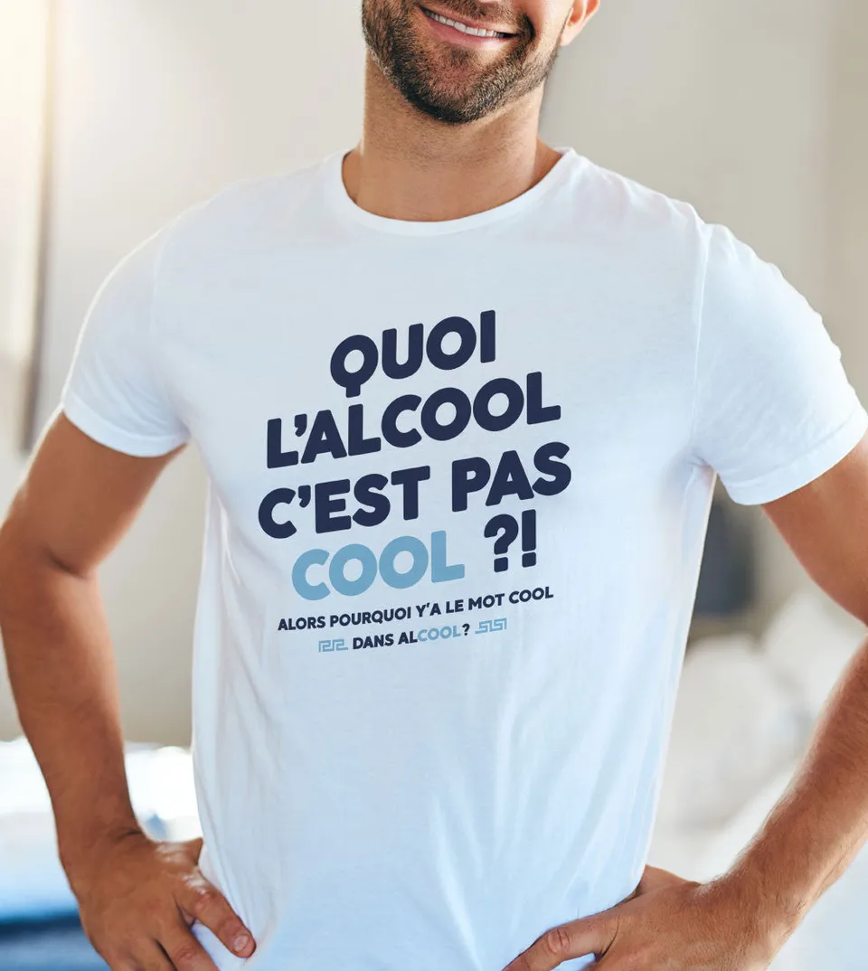 Juste Un T-shirt T-shirts Imprimés L'alcool c'est pas cool t-shirt humour