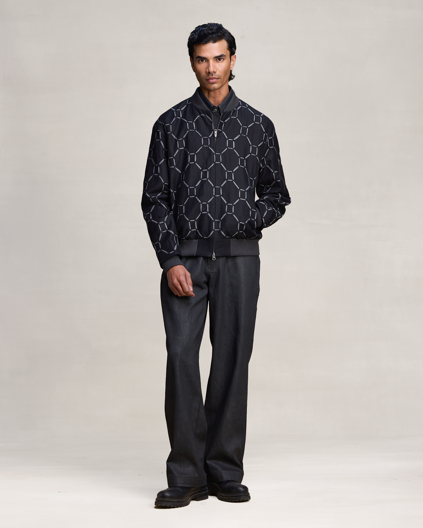 COUNTRYMADE Jackets JERRYCAN BARMER JACKET bomber en lin brodé