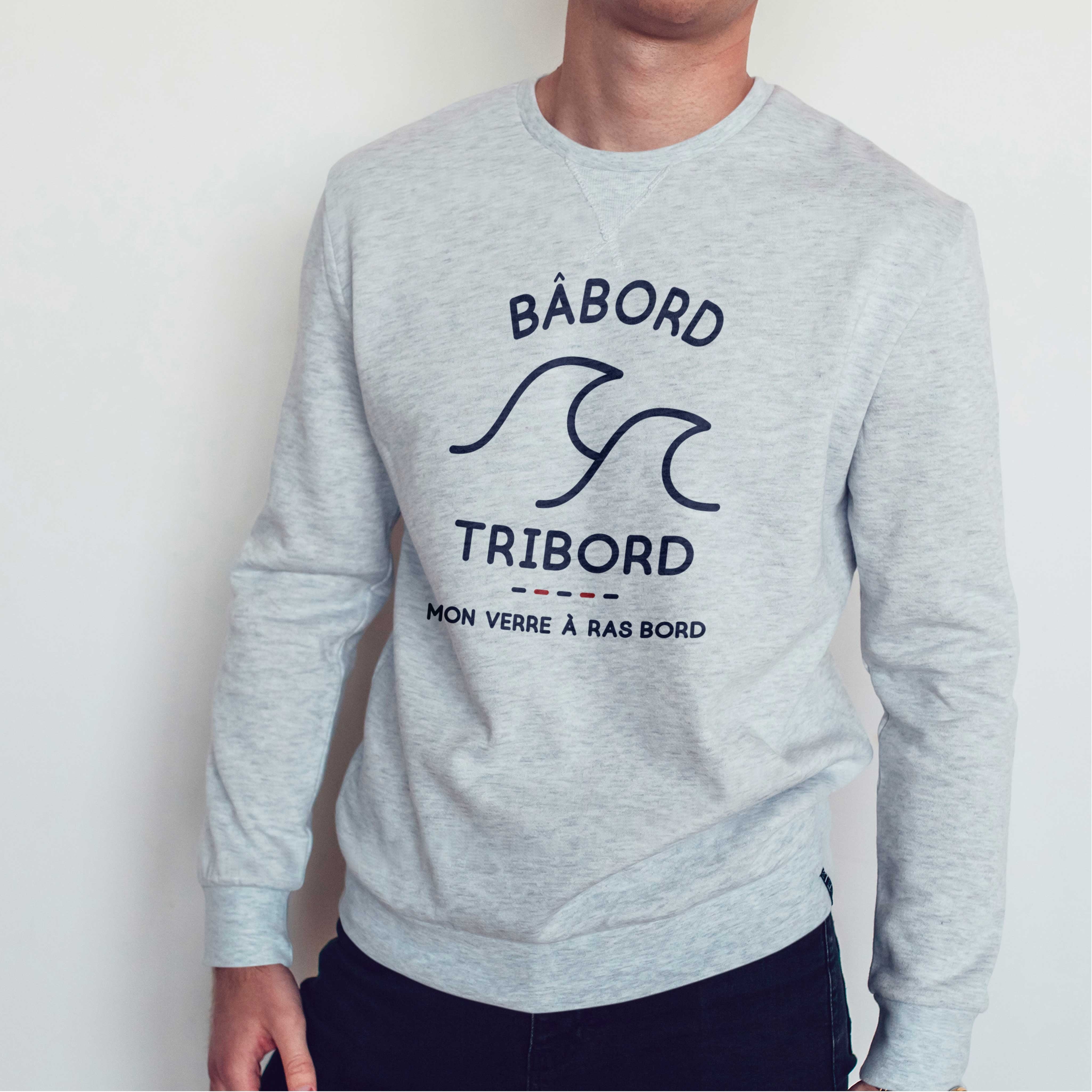 Juste Un T-shirt Sweats Imprimés Bâbord Tribord sweat homme marin