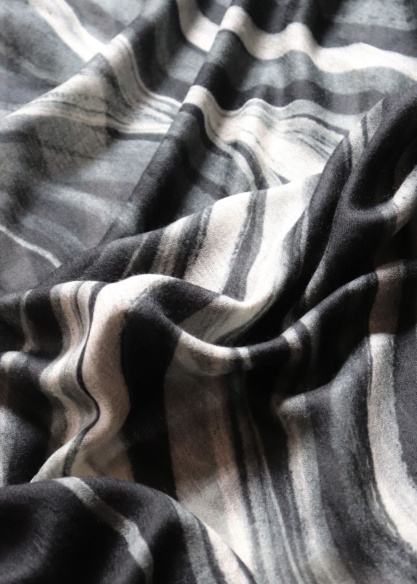 COUNTRYMADE Accessories Airborne strokes scarf écharpe laine cachemire imprimée