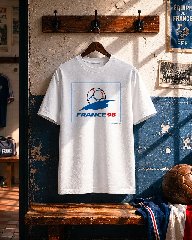 Juste Un T-shirt T-shirts Brodés France 98 t-shirt coton biologique