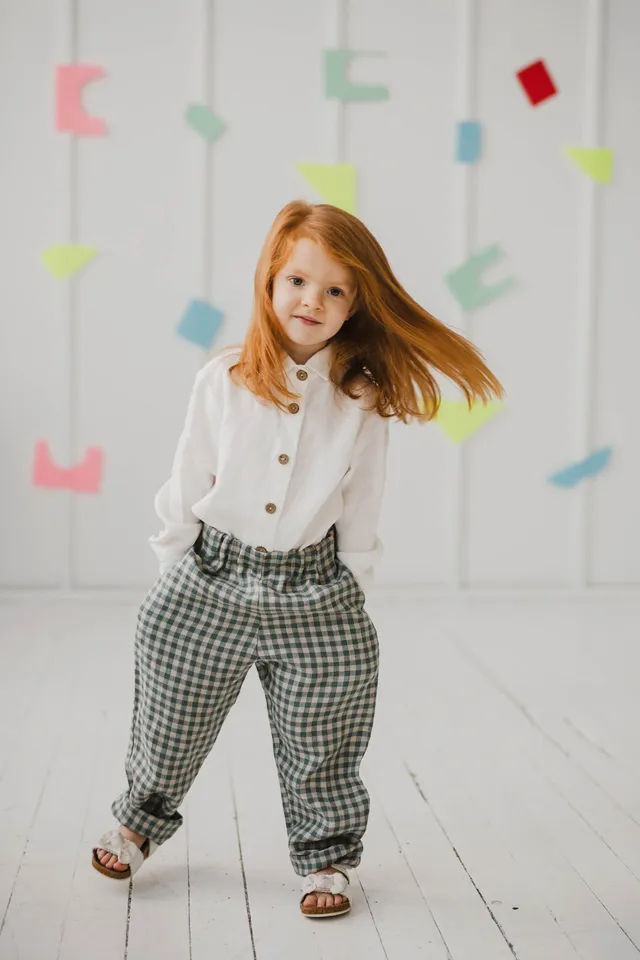 Laumė linen Kids Clothing Vėjopatis pantalon en lin enfant naturel