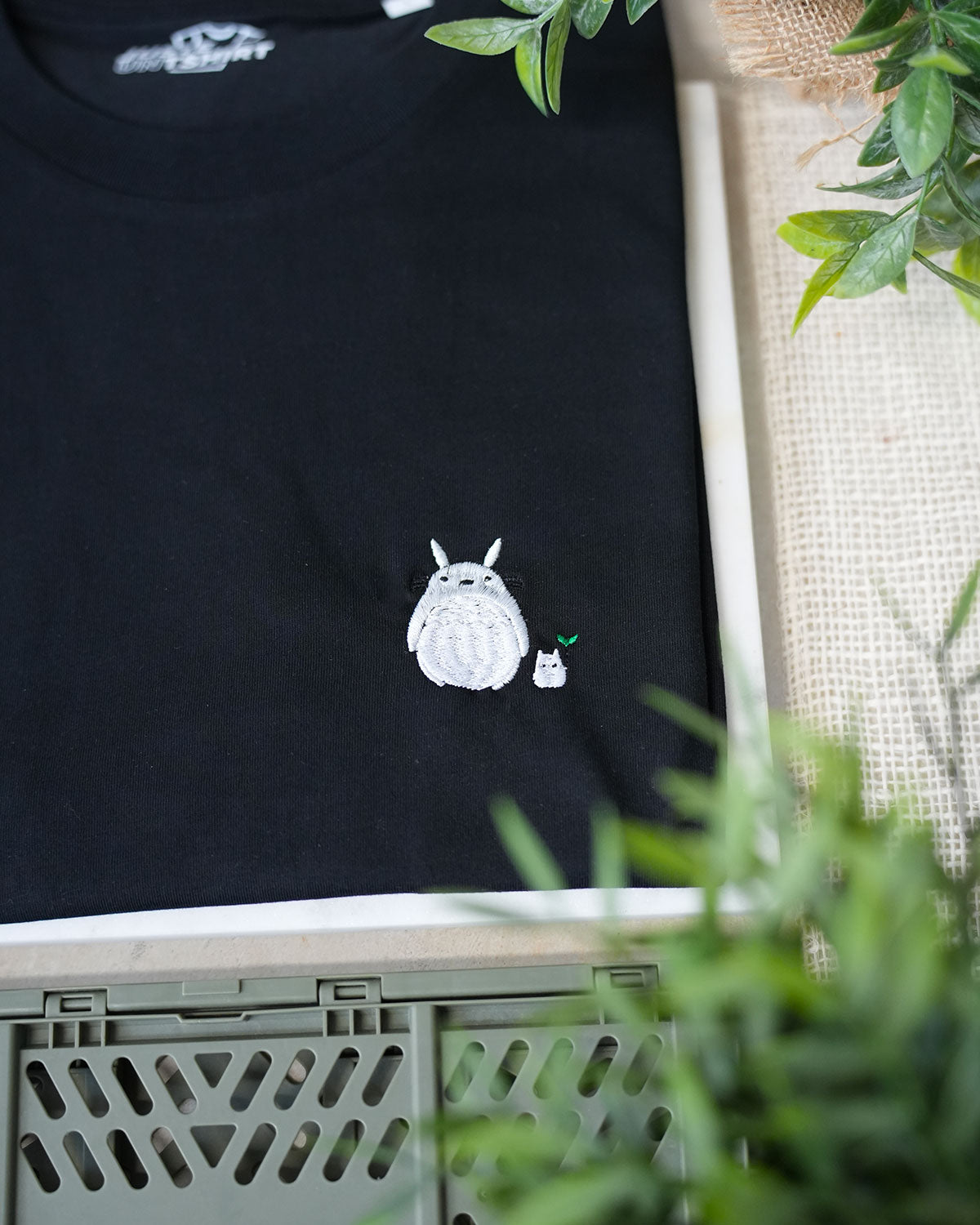 Juste Un T-shirt T-shirts Brodés Totoro t-shirt brodé
