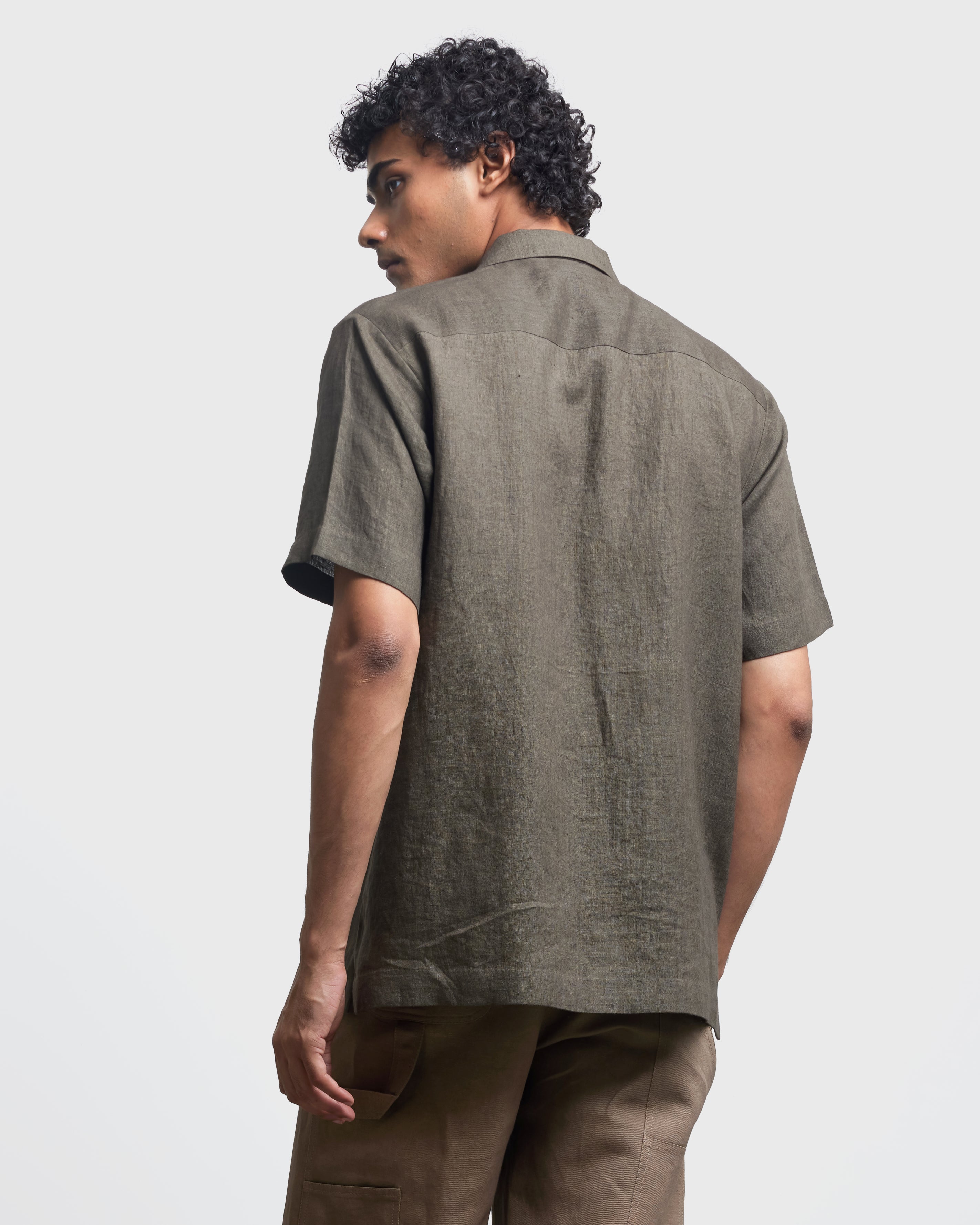 COUNTRYMADE Shirts CAMOUFLAGE EMBROIDERED SHIRT chemise lin camouflage