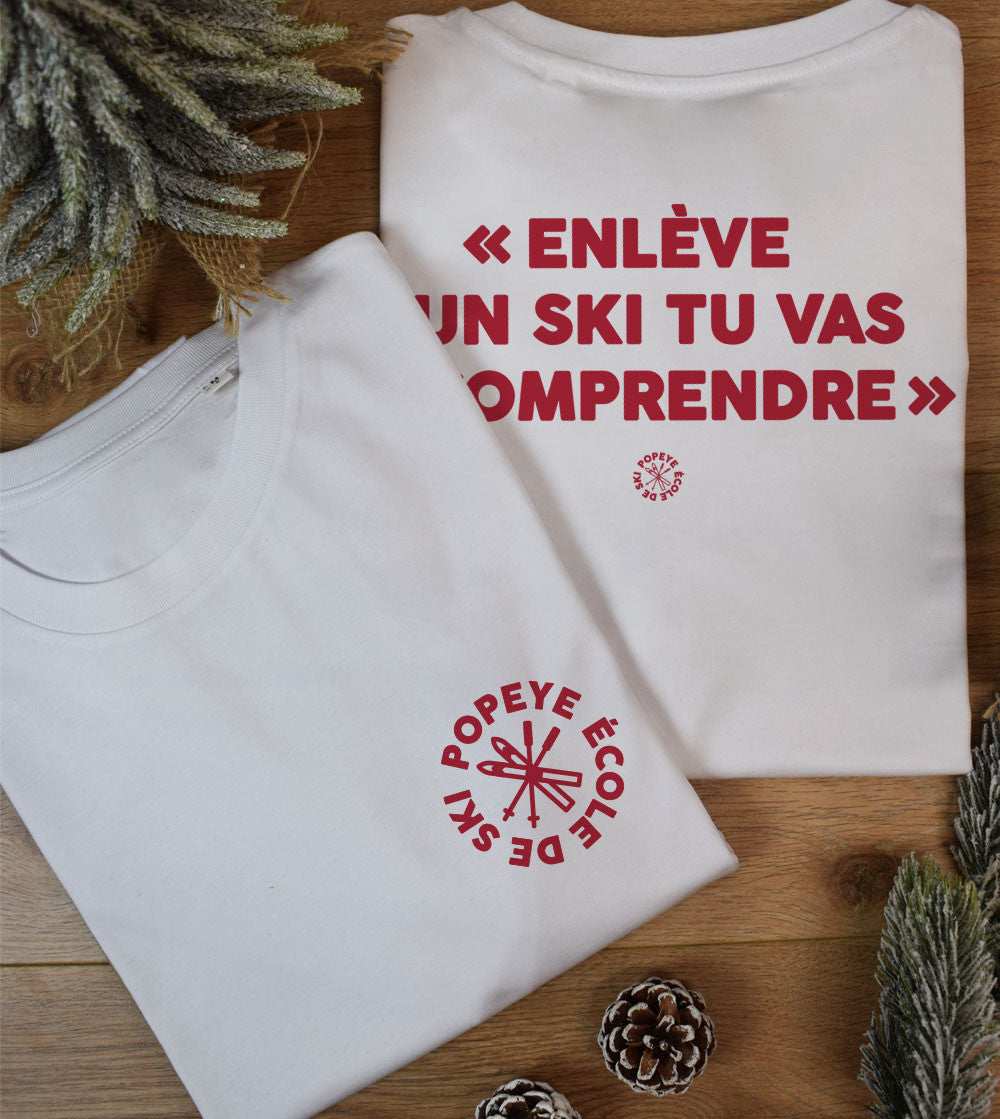 Juste Un T-shirt T-shirts Imprimés Enlève un ski t-shirt ski
