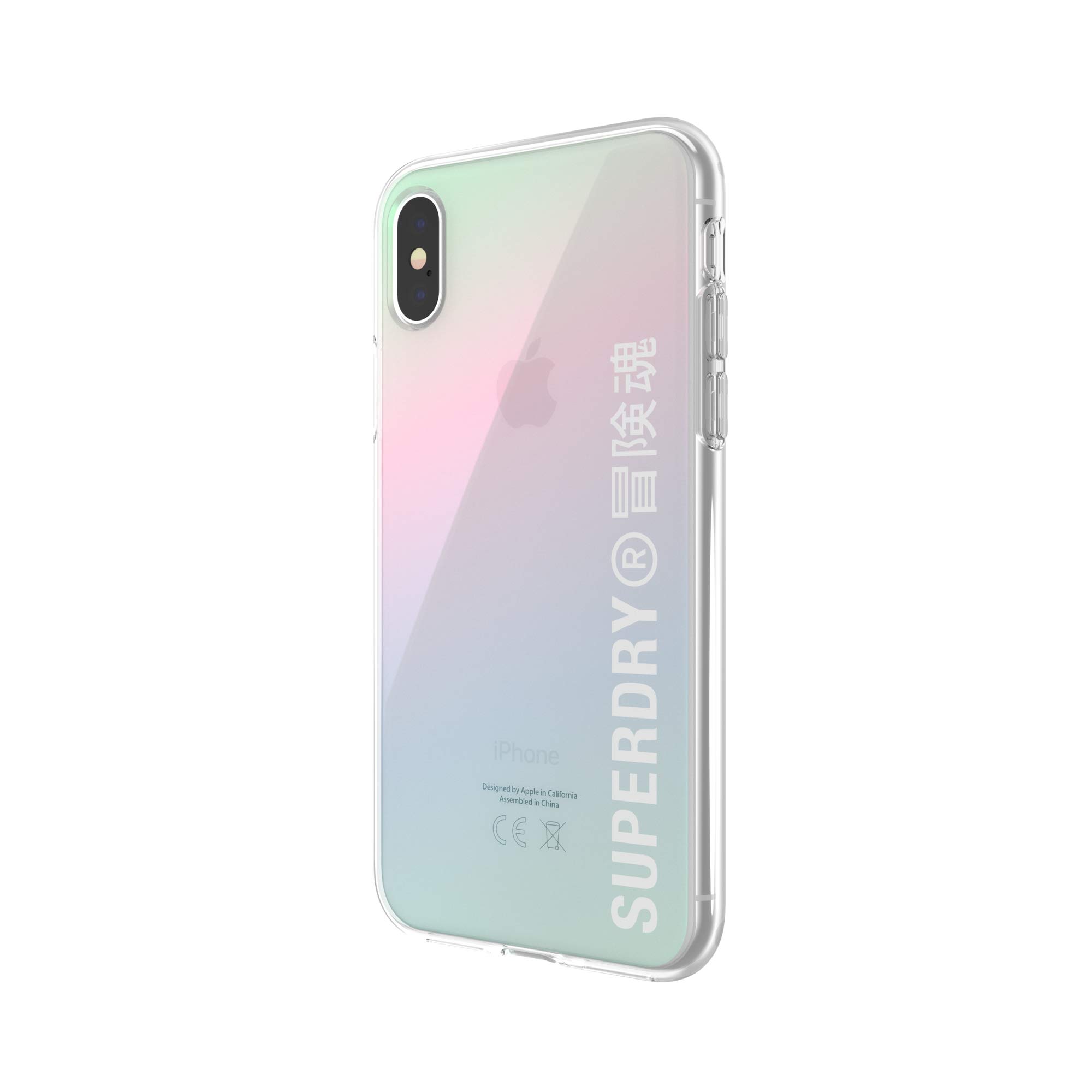 Superdry Coques de Protection coque iPhone X/XS holographique transparente
