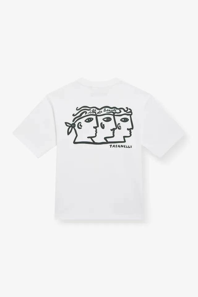TAFANELLI T-Shirts LA TRINITÀ t-shirt blanc coton 280 g