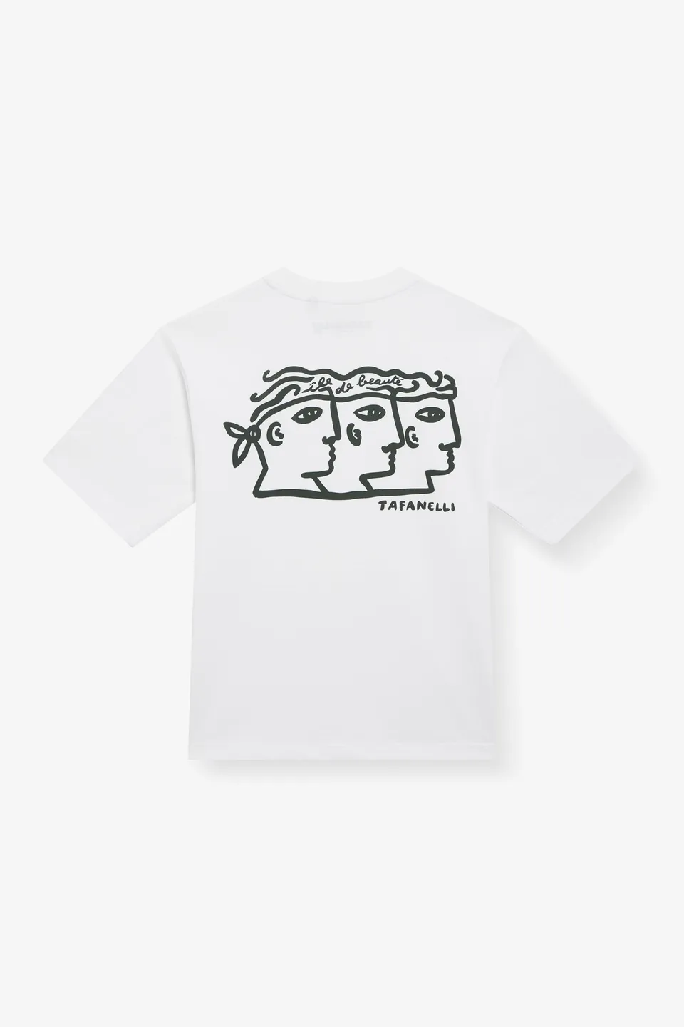 TAFANELLI T-Shirts LA TRINITÀ t-shirt blanc coton 280 g
