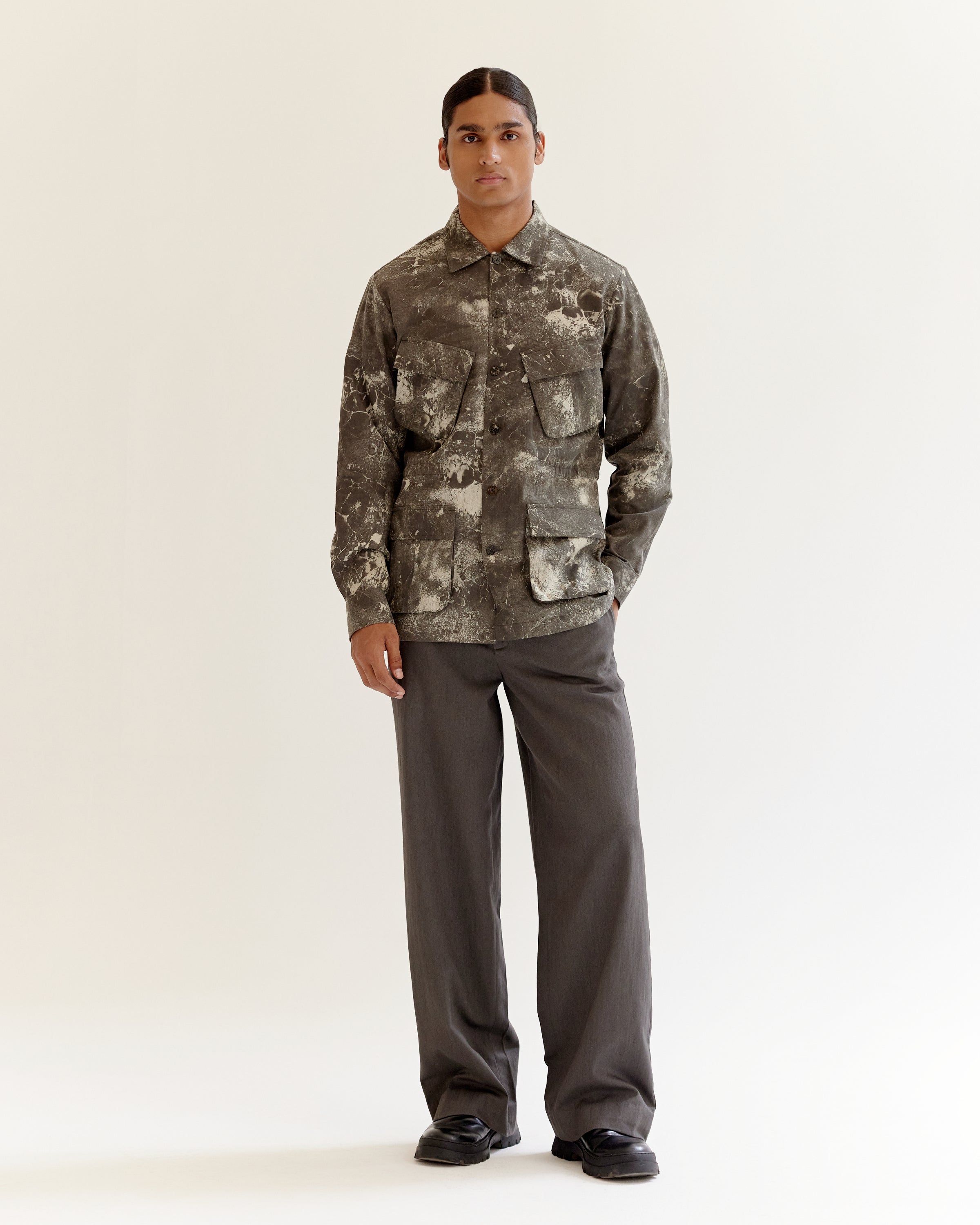 COUNTRYMADE Jackets Skin Textured Batik Jungle Jacket veste sur commande
