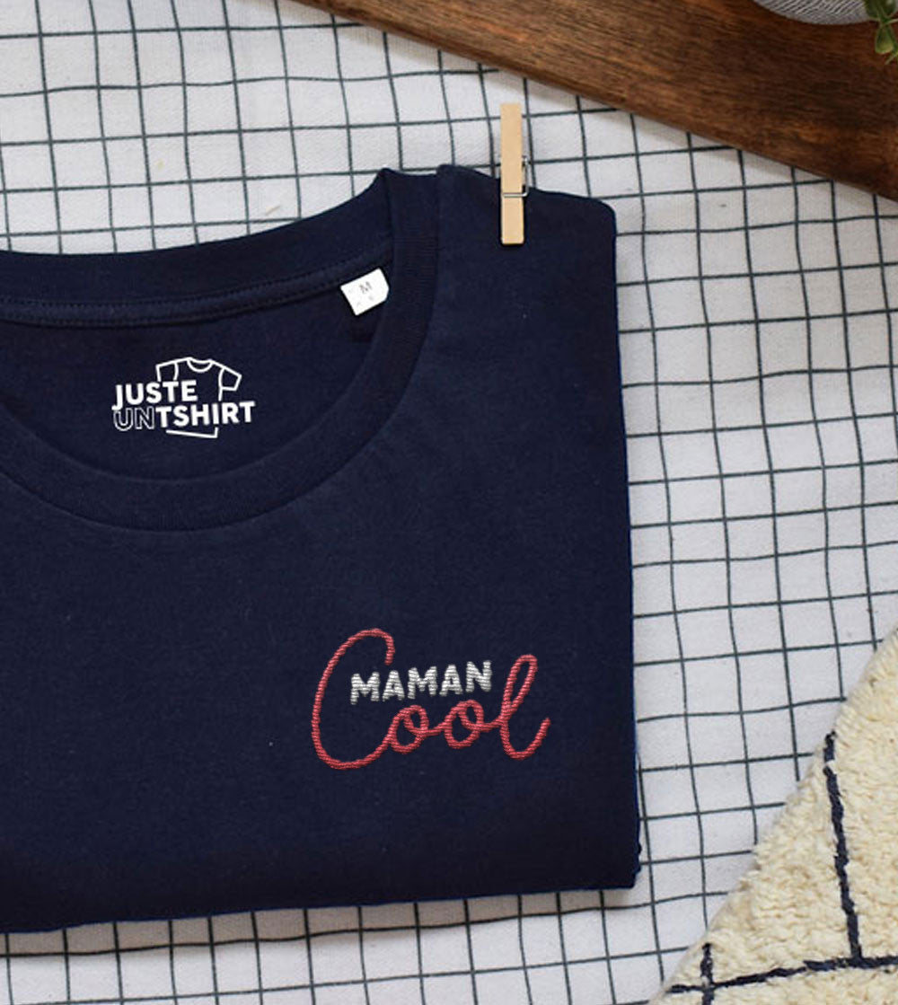 Juste Un T-shirt T-shirts Brodés Maman Cool t-shirt brodé XS à XXL