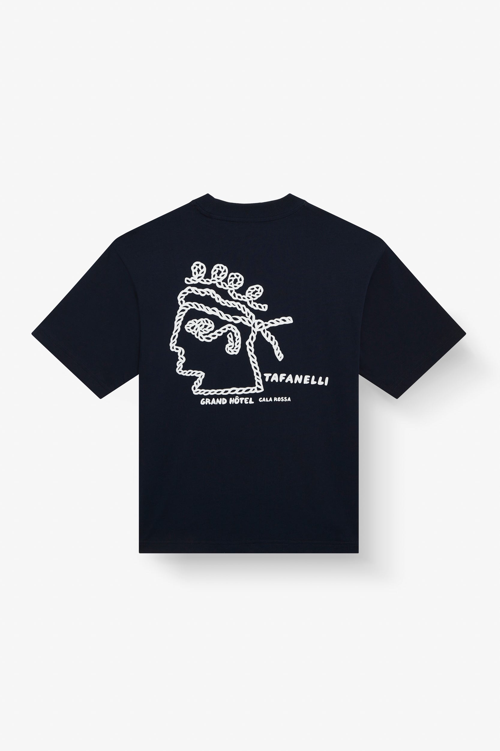 TAFANELLI T-Shirts LE CALA ROSSA t-shirt bleu marine limité 30 pièces