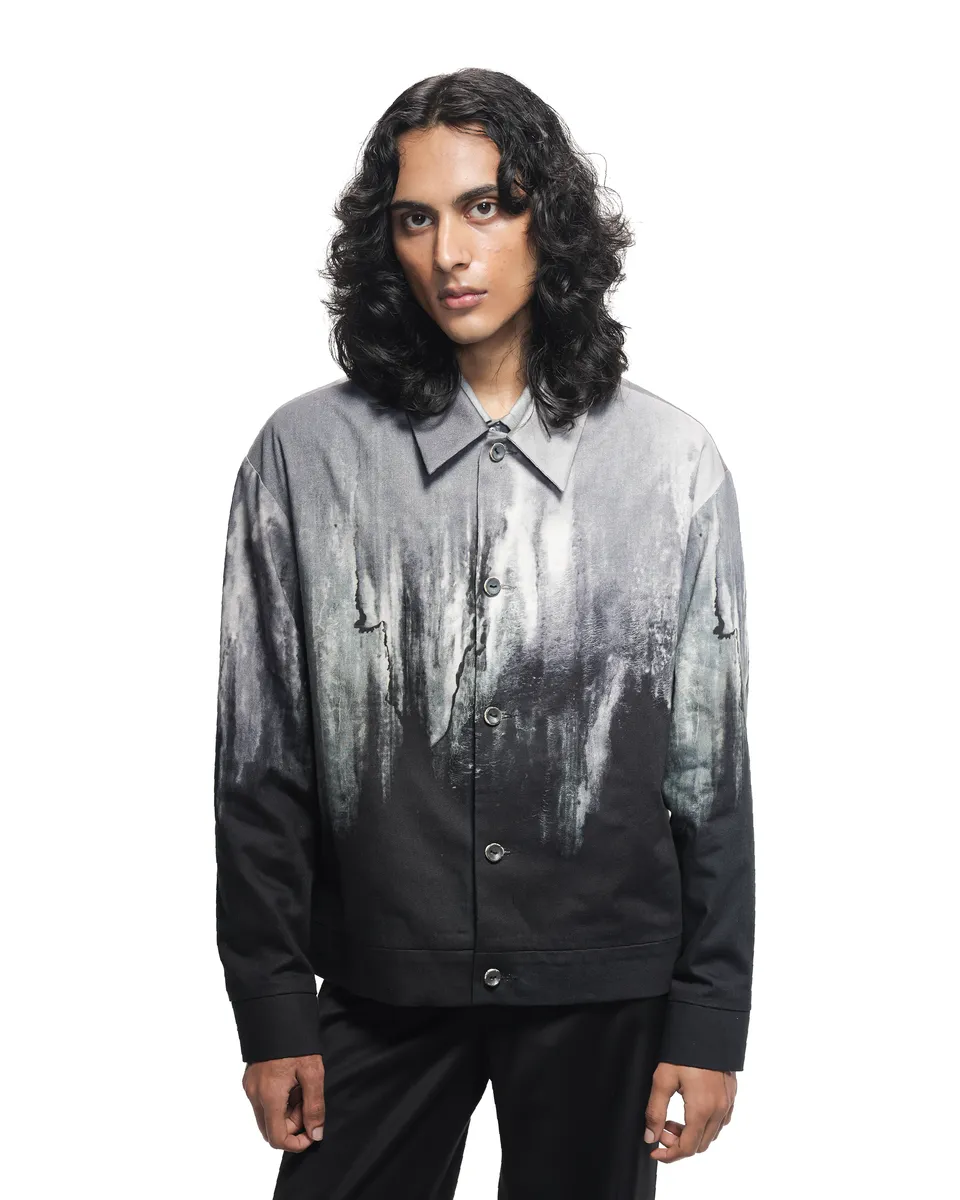 COUNTRYMADE Jackets Molten Metal Jacket veste en denim imprimé métallisé