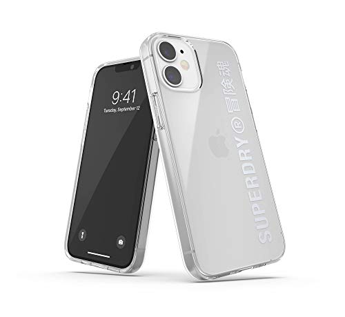 Superdry Coques de Protection Coque iPhone 12 Mini transparente argent