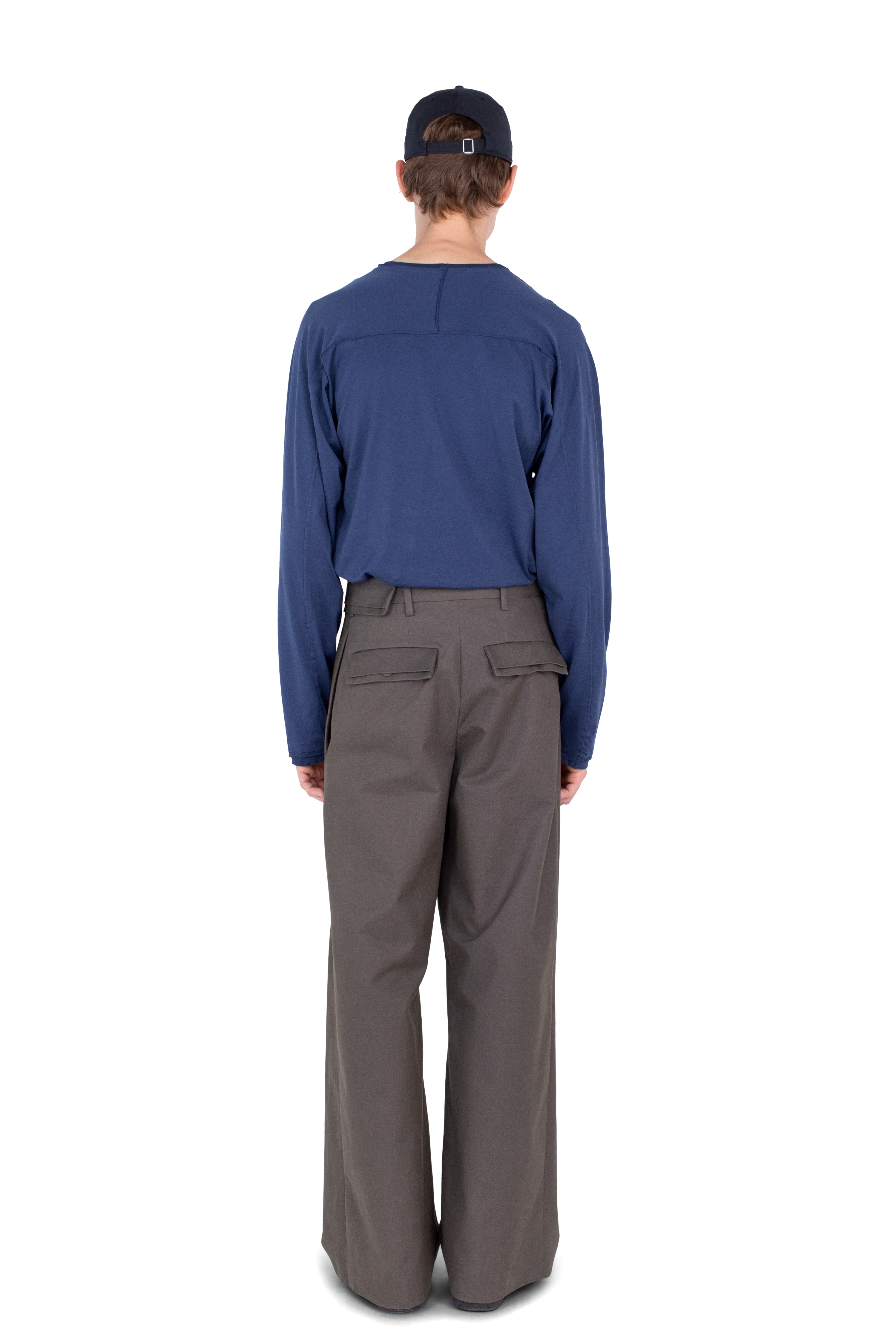 Kiko Kostadinov Bottoms DIEZE pantalon large Khaki en coton