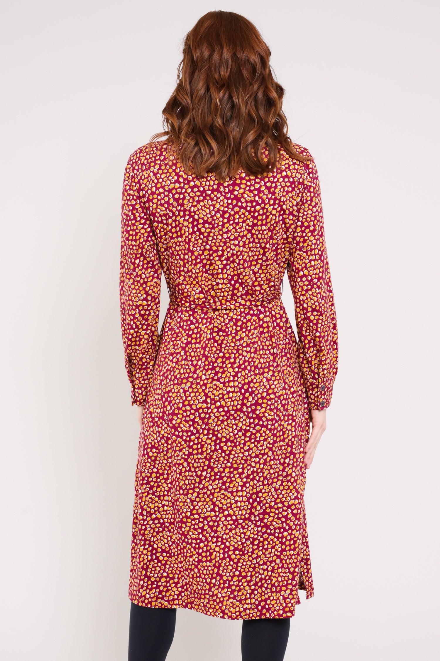 Sourire Multicolore Robes Dotty robe chemise midi à pois coton bio 36