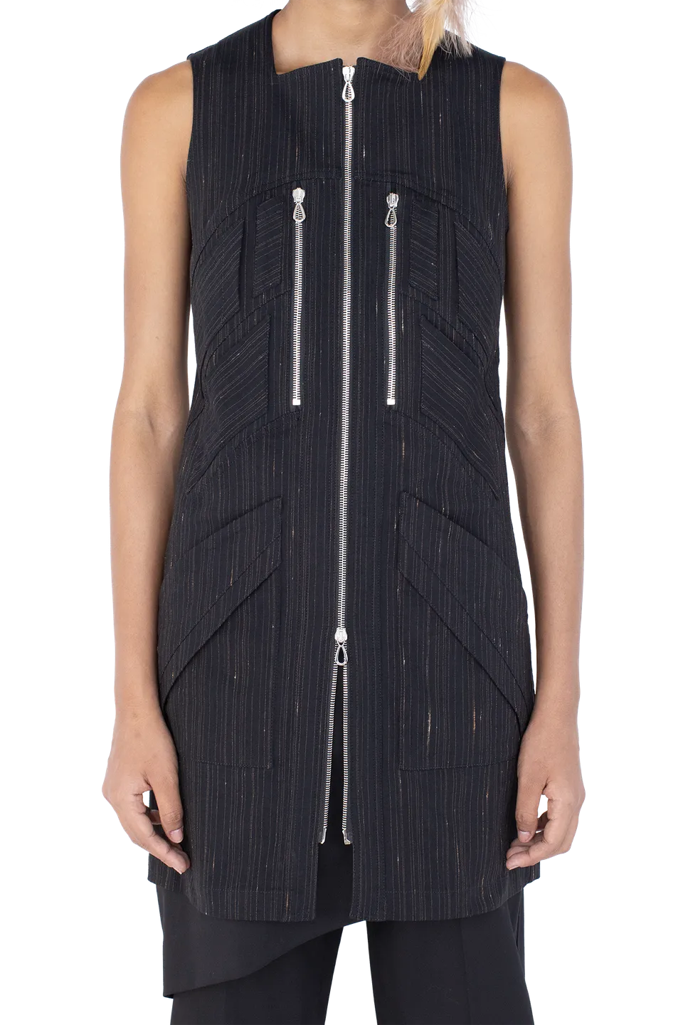 Kiko Kostadinov Dresses KOEL Tunic tunique Charcoal & Rose zippée