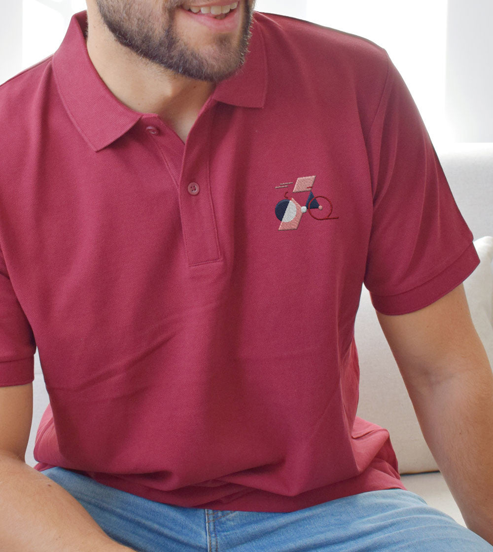 Juste Un T-shirt Polos Polo Brodé Vélo 3D polo