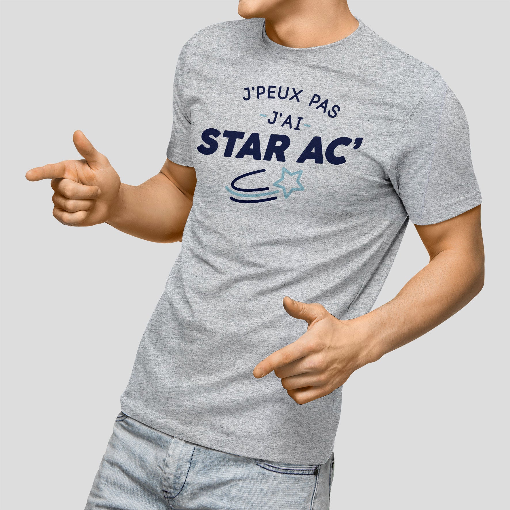 Juste Un T-shirt T-shirts Imprimés Je peux pas j'ai Star Academy t-shirt homme