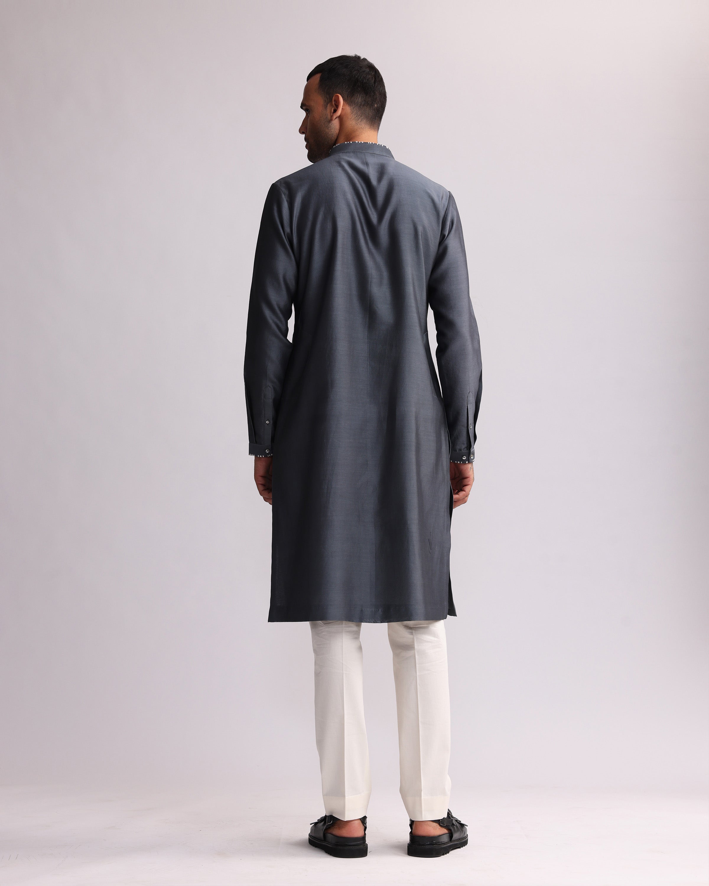 COUNTRYMADE Kurtas ASEMIC YOKE KURTA SET ensemble kurta S brodé