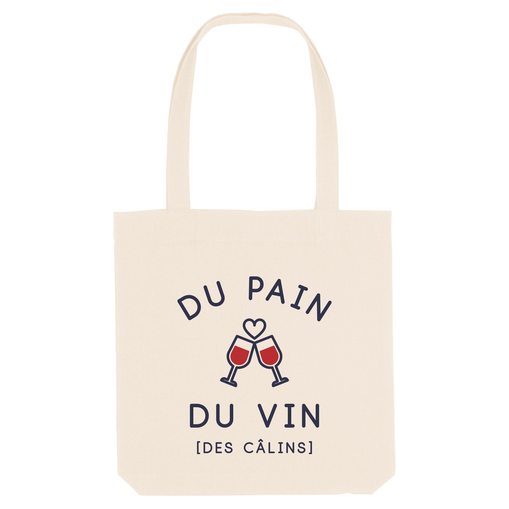 Juste Un T-shirt Tote Bags Du pain du vin tote bag naturel apéro