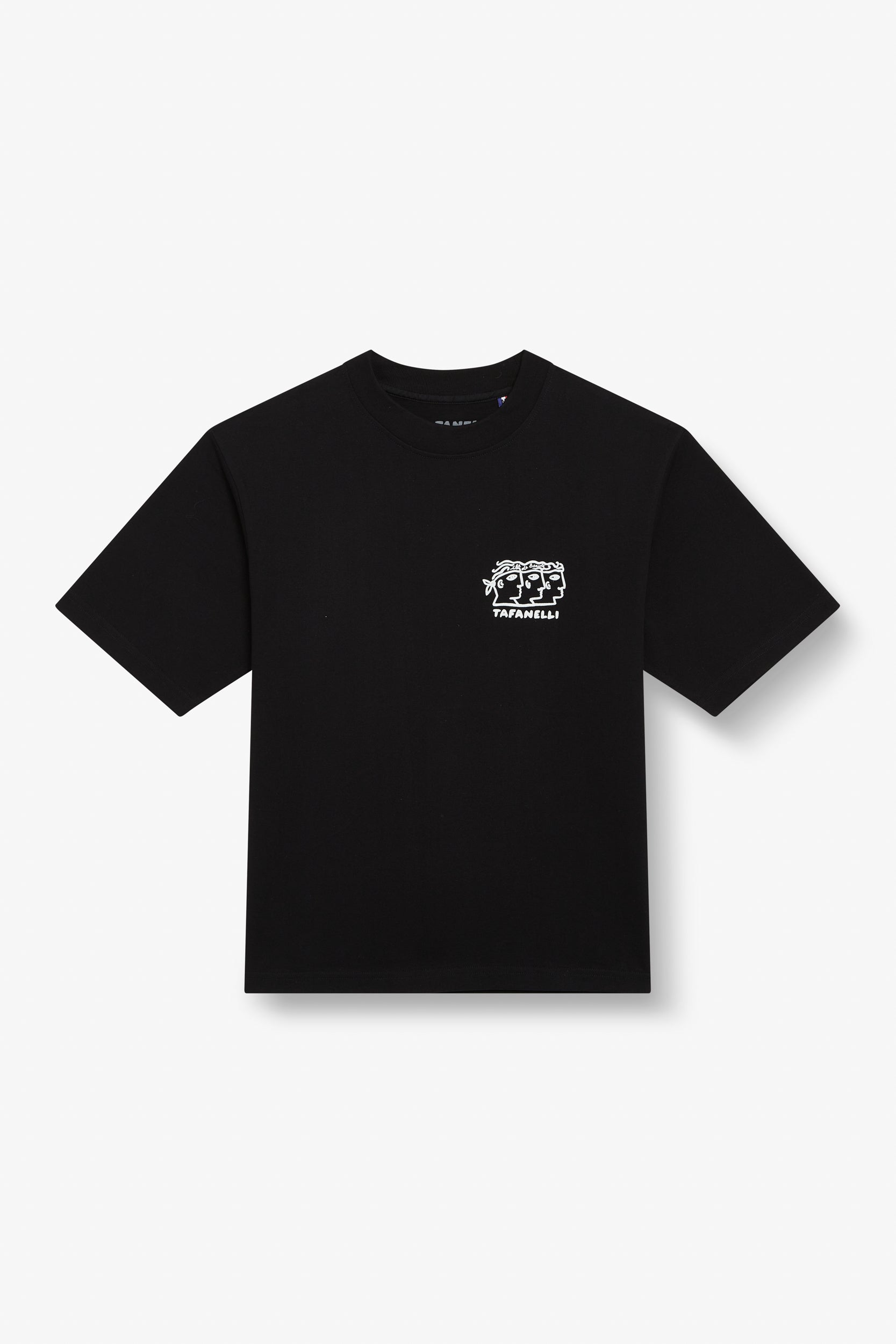 TAFANELLI T-Shirts La Trinità T-shirt noir coton 280 g