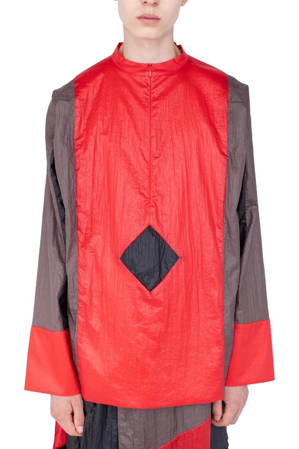Kiko Kostadinov Tops HERTEL Stripe Pullover pull Crimson en nylon