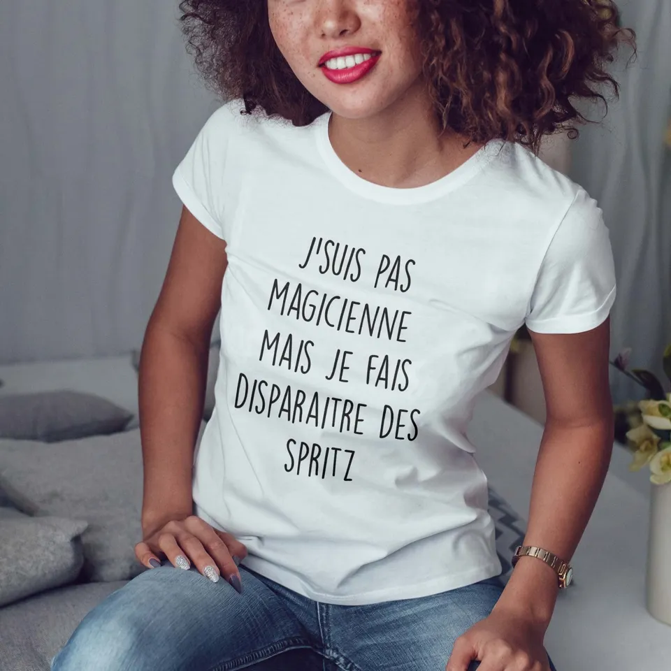 Juste Un T-shirt T-shirts Imprimés J'suis pas magicienne t-shirt femme