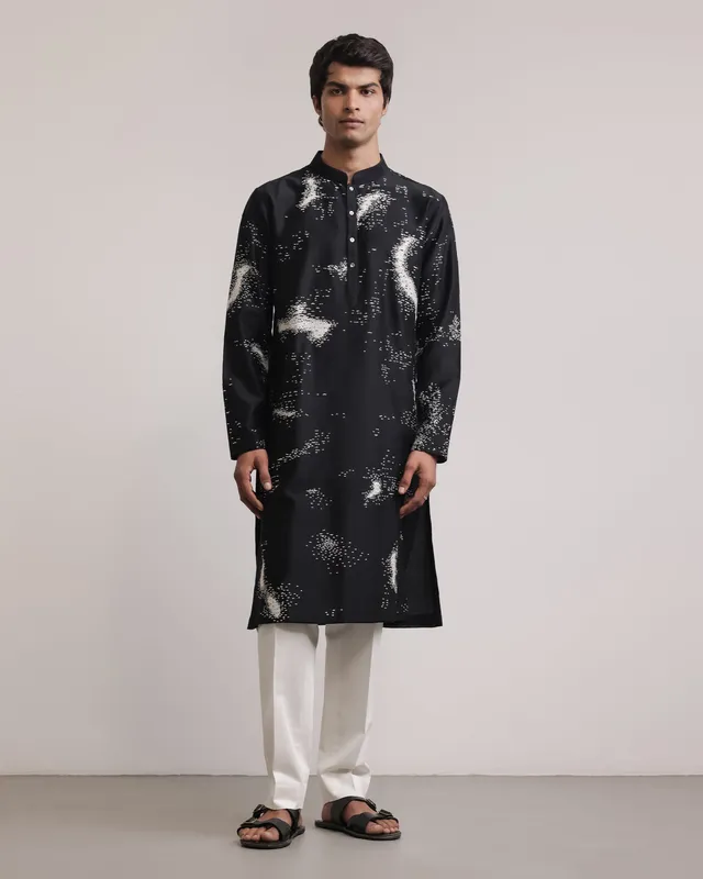 COUNTRYMADE Kurtas Trail Drift Kurta Set ensemble kurta en soie Chanderi brodé
