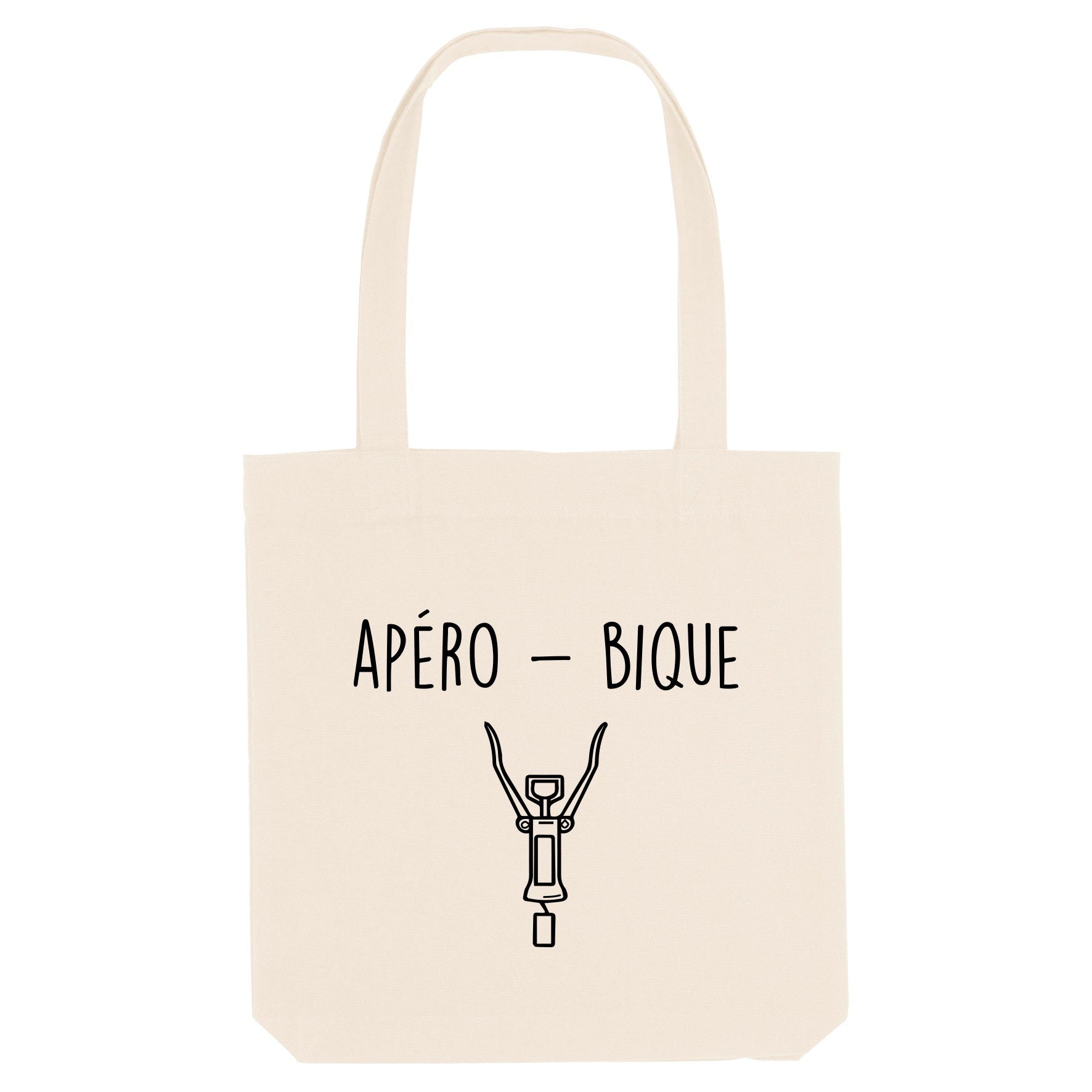 Juste Un T-shirt Tote Bags Apéro-bique tote bag naturel humour