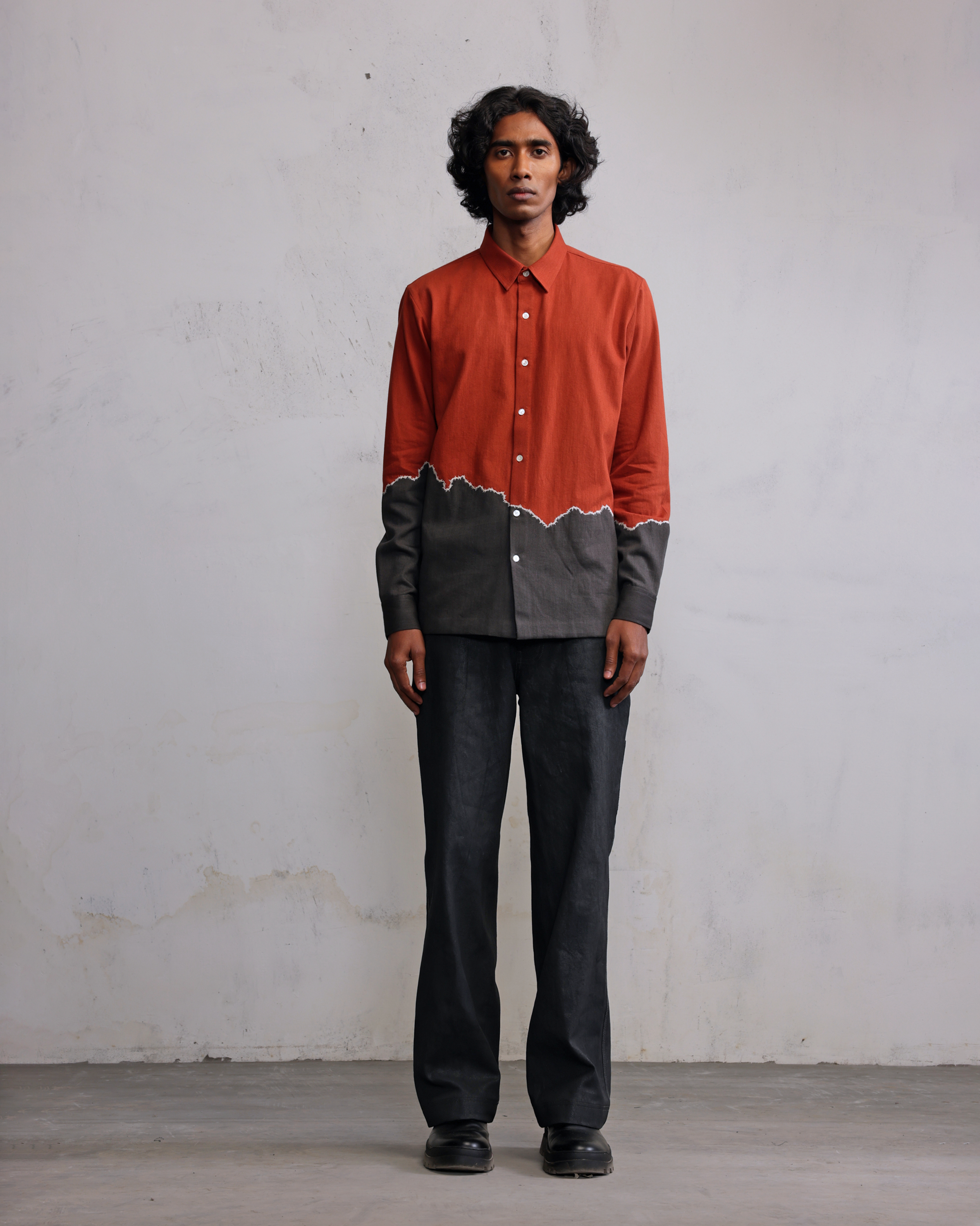 COUNTRYMADE Shirts Fractured line Patch Shirt chemise patch brodé