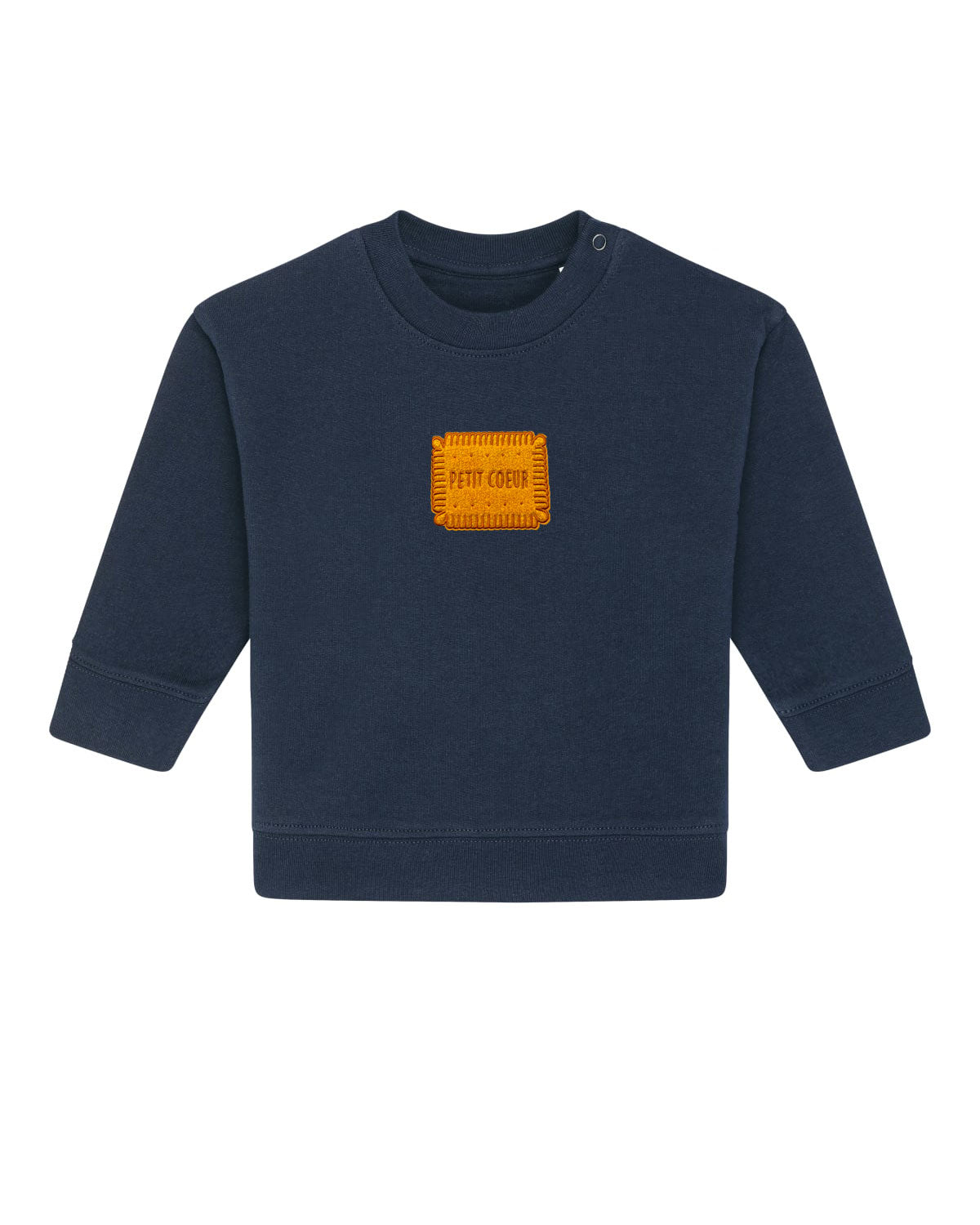 Juste Un T-shirt Bébé Petit Coeur sweat brodé coton biologique