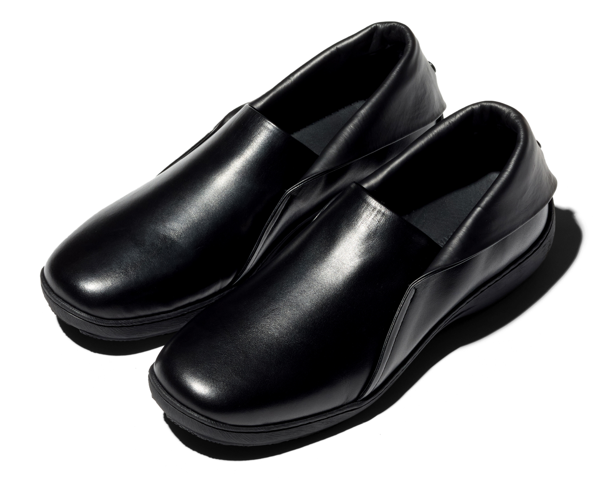 Kiko Kostadinov Shoes ISKAR Slip-on chaussures Black en cuir de veau