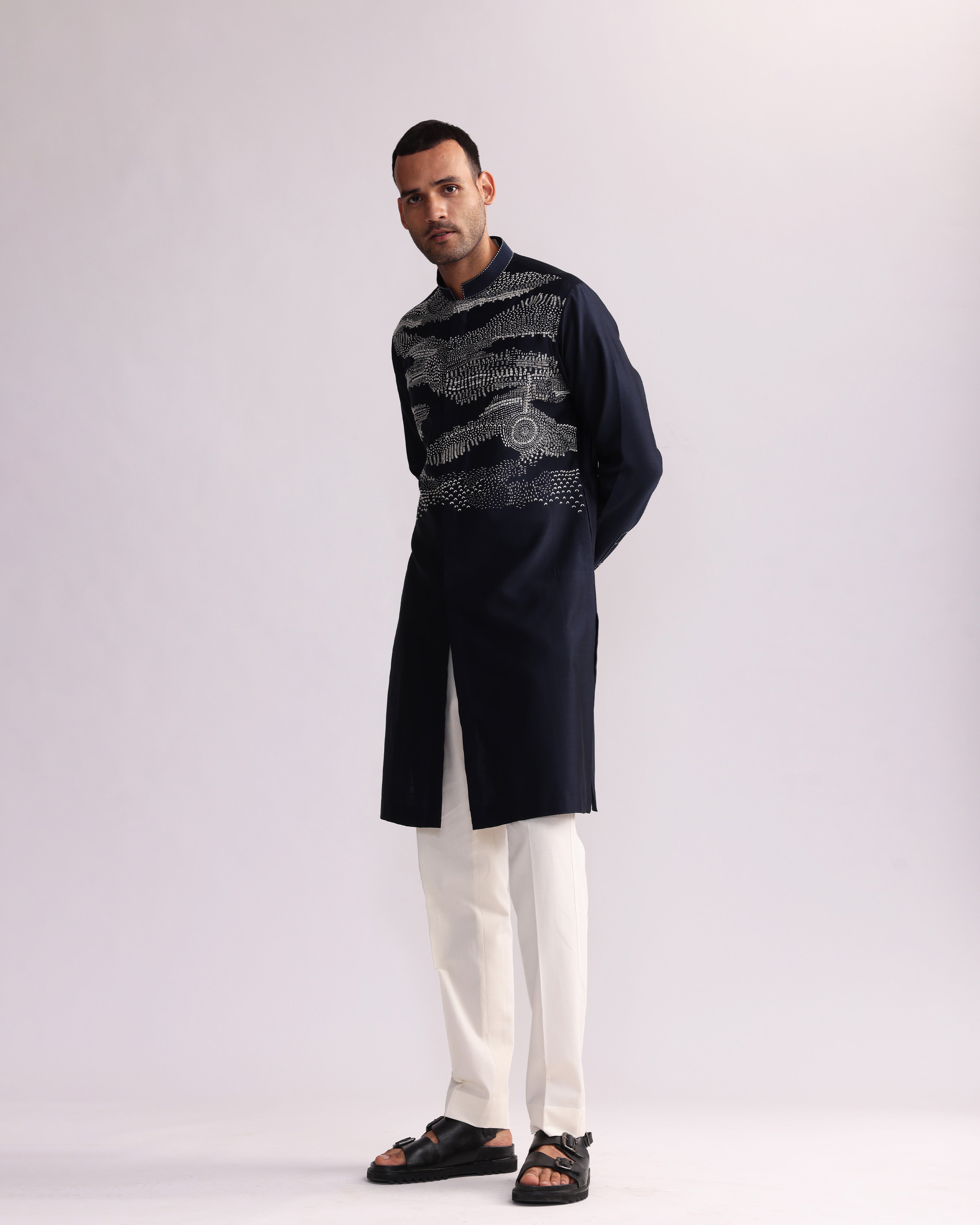 COUNTRYMADE Kurtas TRAIL DUST PLACEMENT KURTA SET kurta brodé