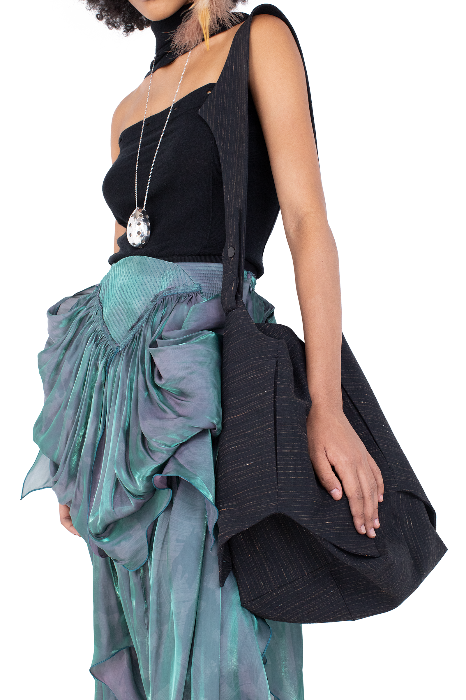Kiko Kostadinov Bags KALEIDOSCOPE Bag sac Charcoal & Rose en tissu