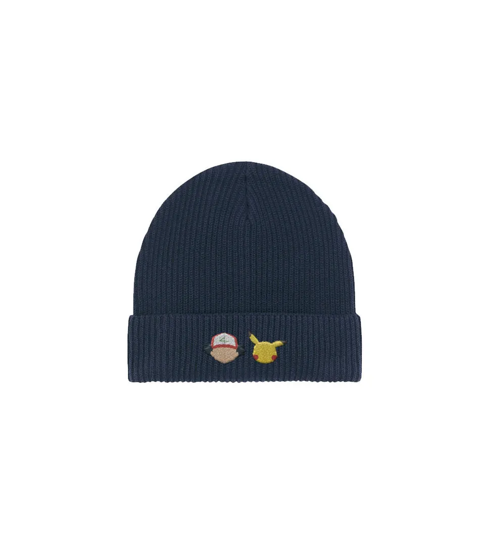 Juste Un T-shirt Bonnets Sacha bonnet brodé Pokémon