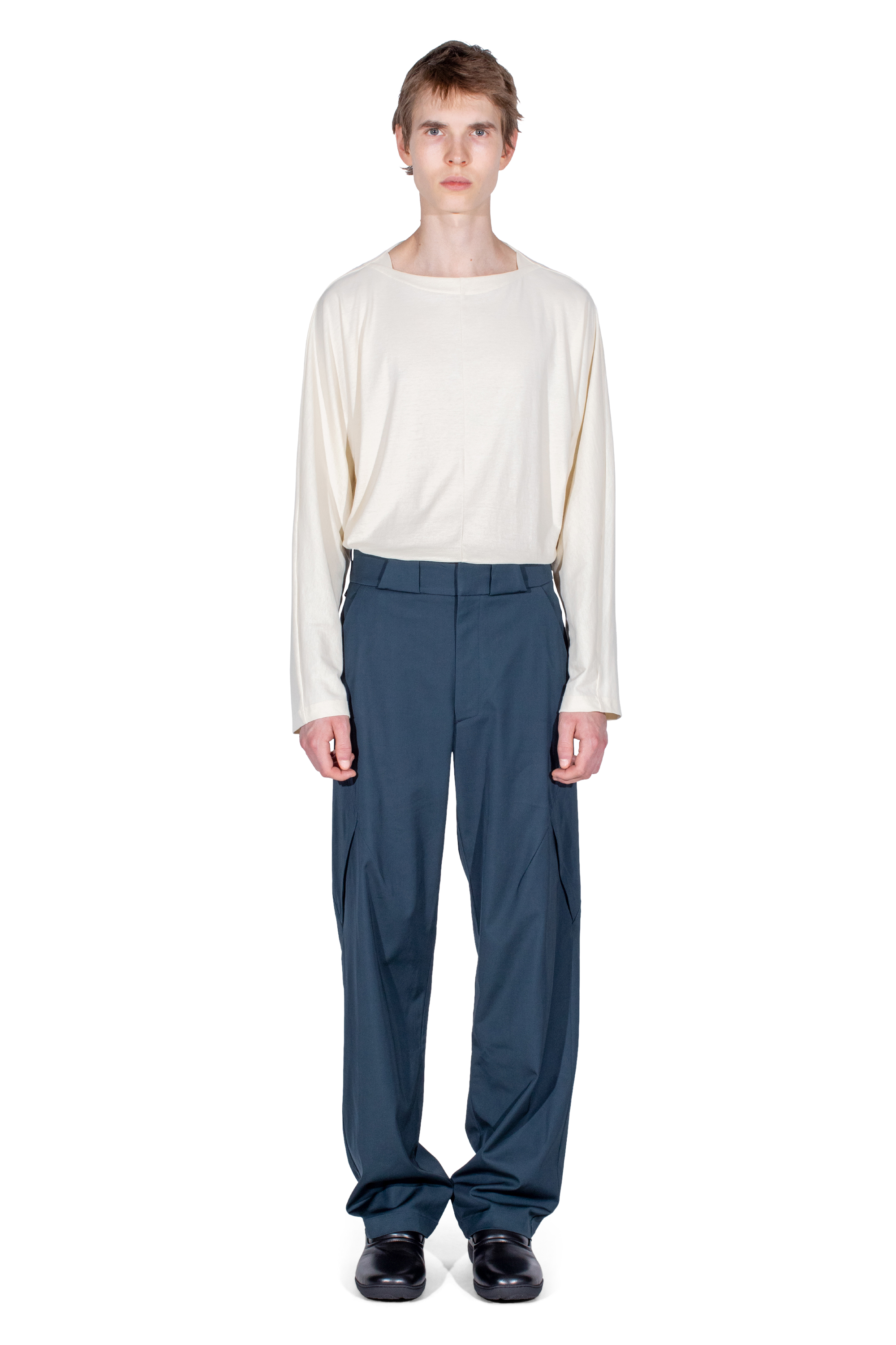 Kiko Kostadinov Bottoms ERDIKO Trousers pantalon bleu pétrole