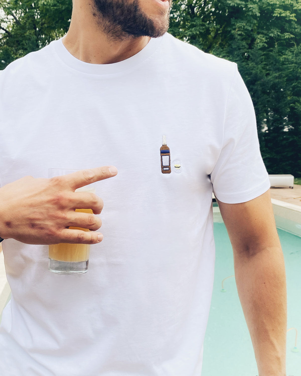Juste Un T-shirt T-shirts Brodés Ricou t-shirt brodé déstockage coton bio