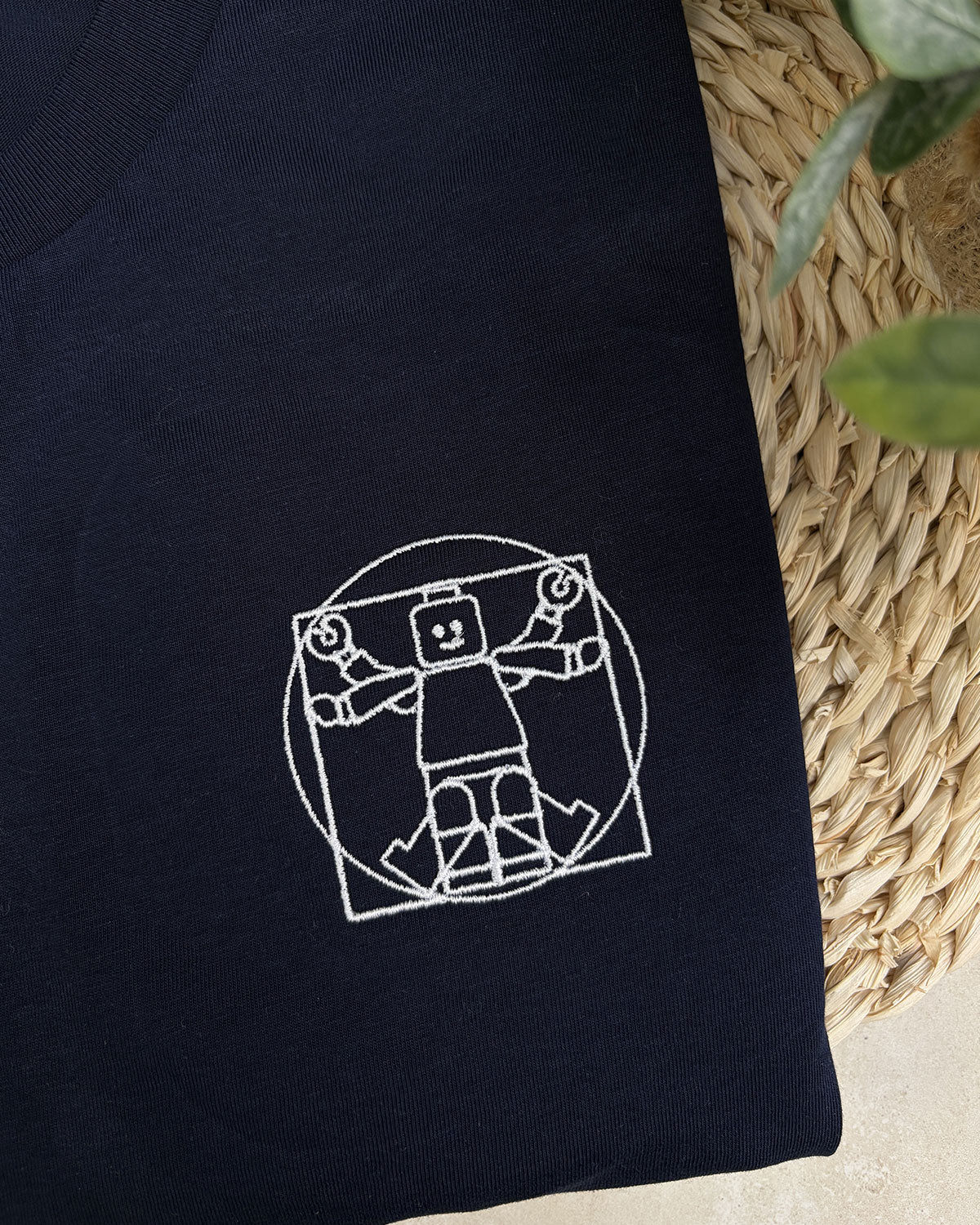 Juste Un T-shirt T-shirts Brodés Lego T-shirt blanc en coton bio
