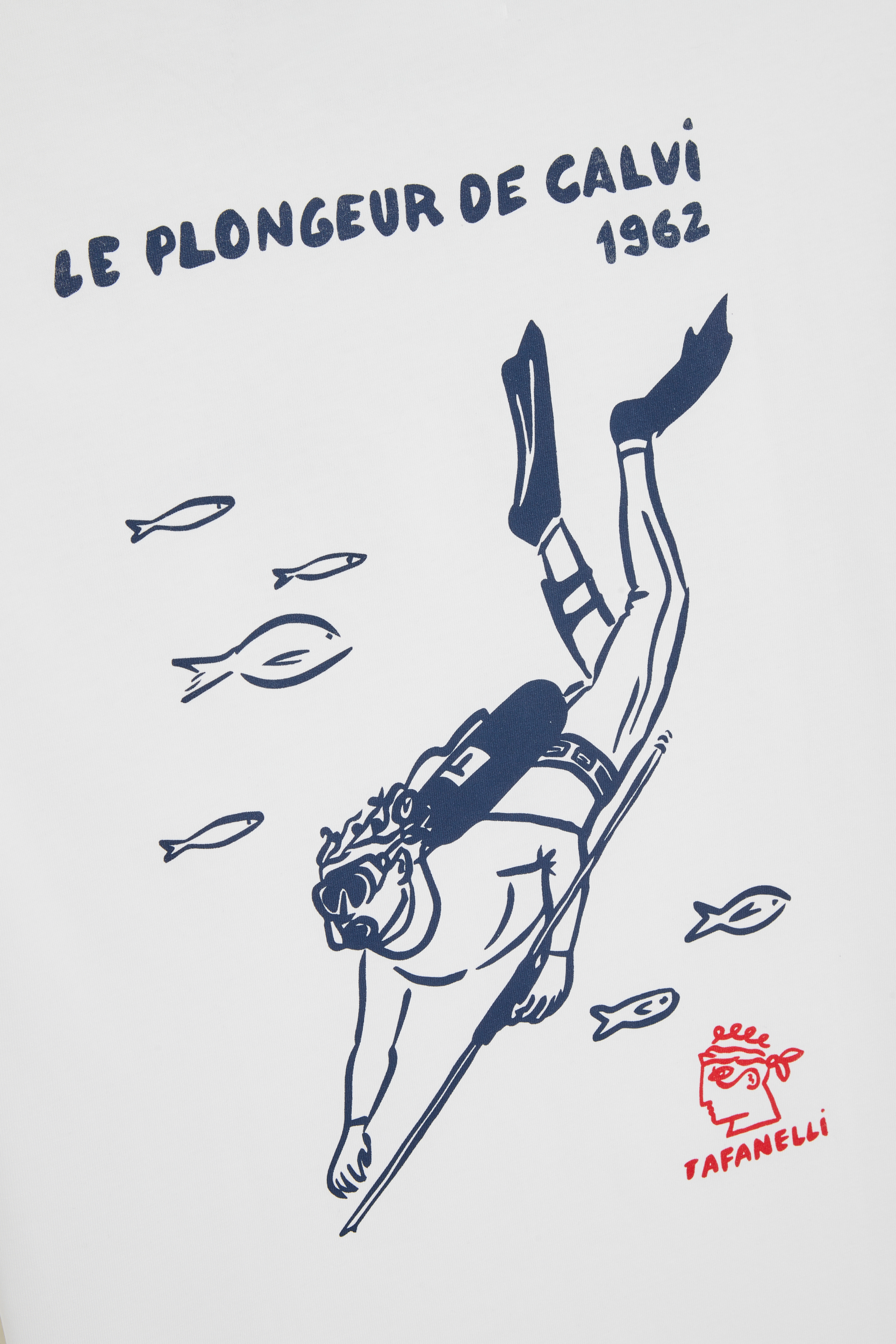 TAFANELLI T-Shirts LE PLONGEUR DE CALVI T-shirt