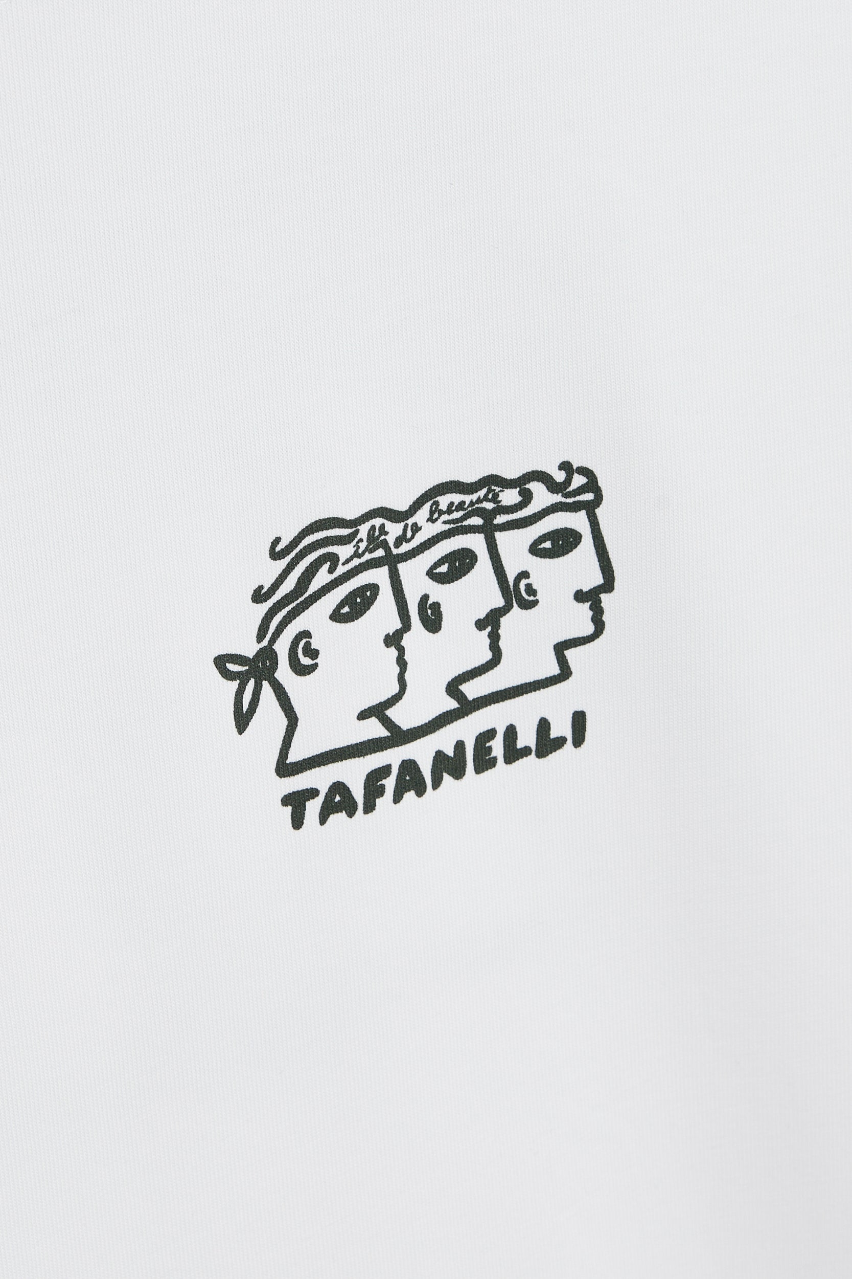 TAFANELLI T-Shirts LA TRINITÀ t-shirt blanc coton 280 g