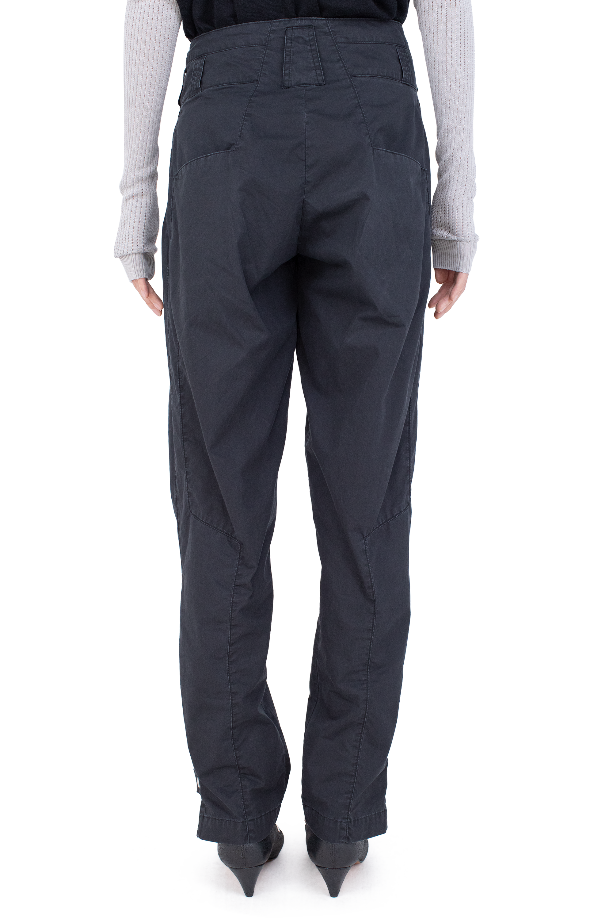 Kiko Kostadinov Bottoms PEREGRINE Trouser pantalon Stone Washed Charcoal coton