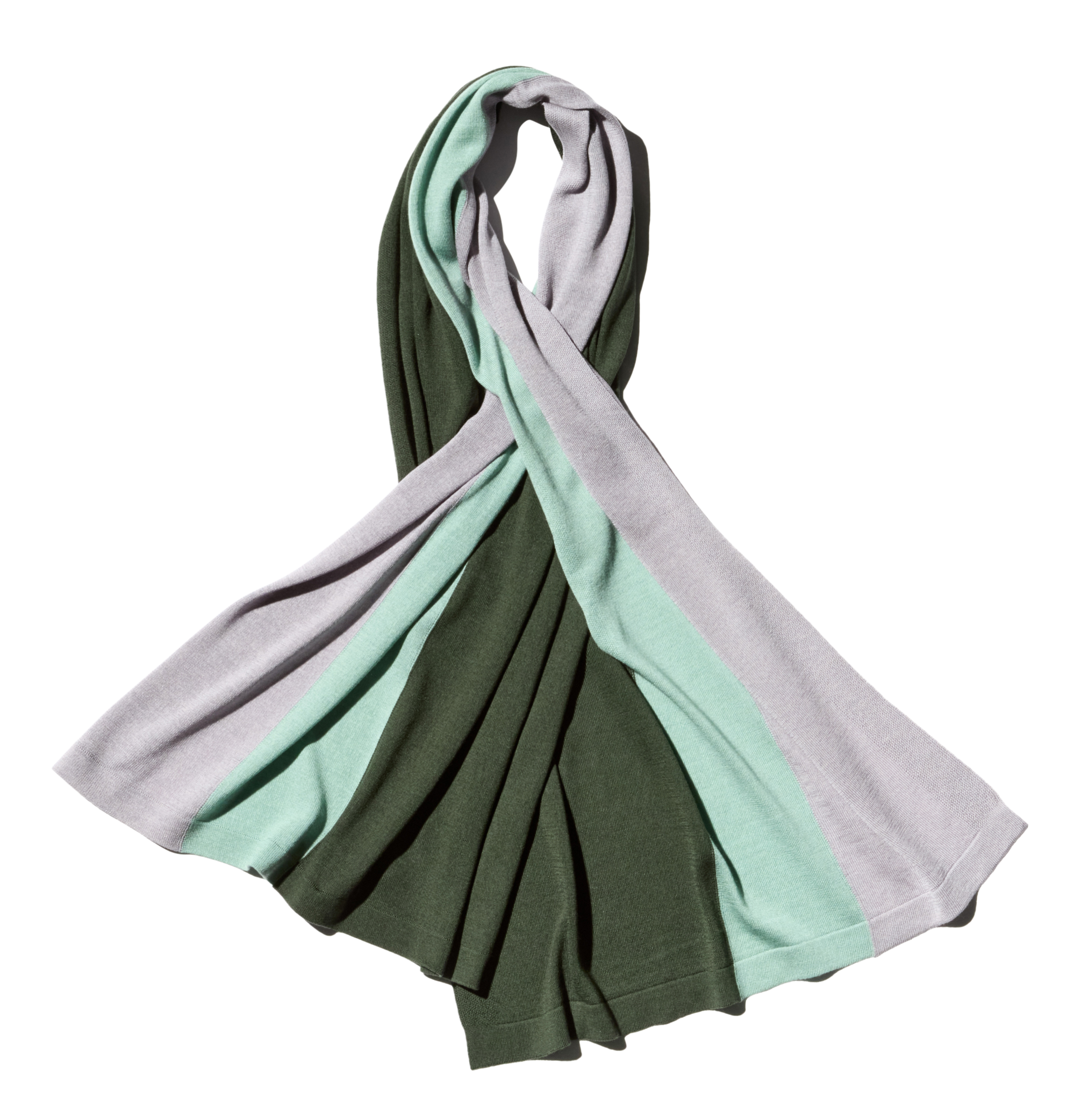 Kiko Kostadinov Accessories SIGO Knit Scarf écharpe Pine Tencel soie