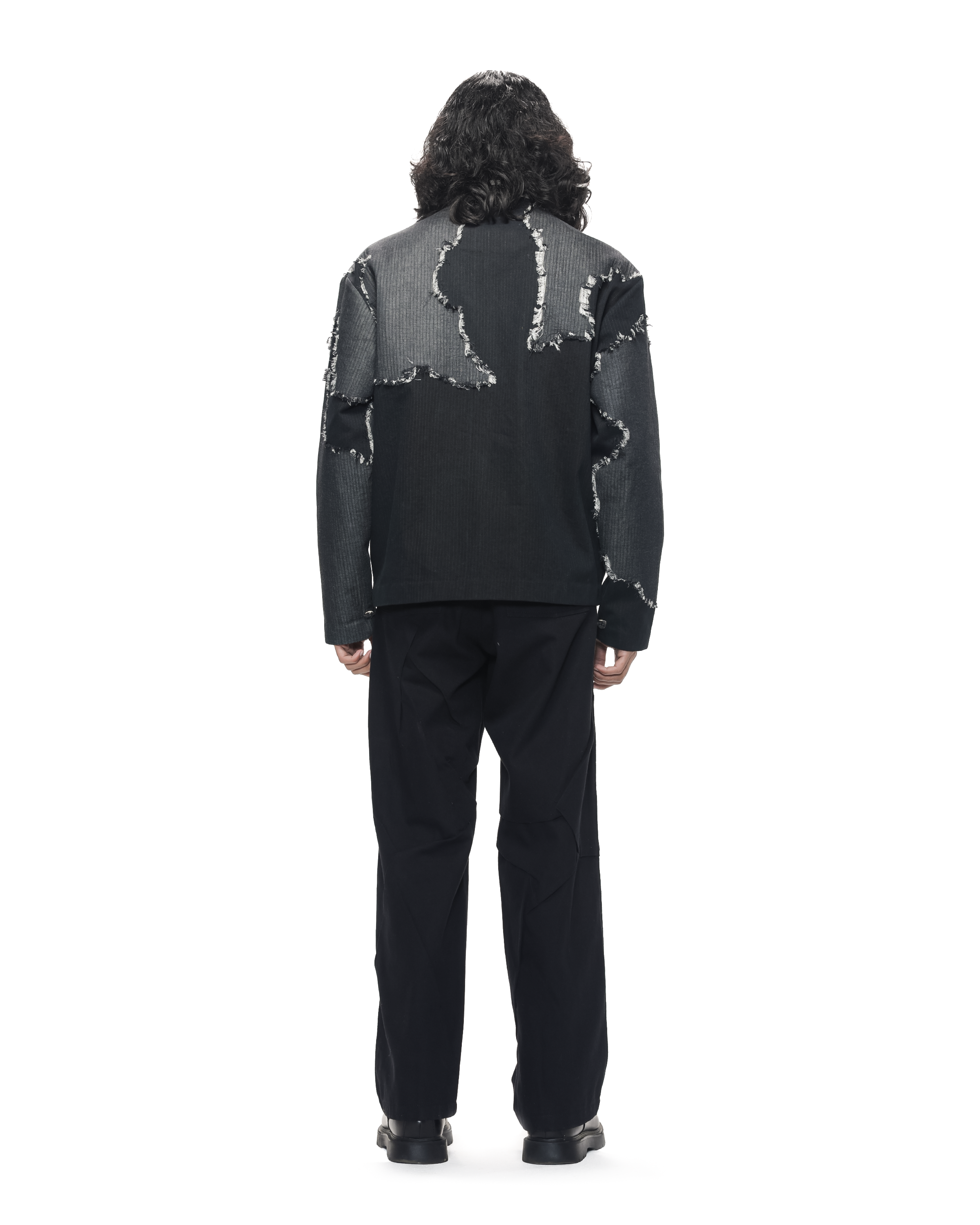 COUNTRYMADE Jackets Frayed Canvas Applique Jacket veste denim coton