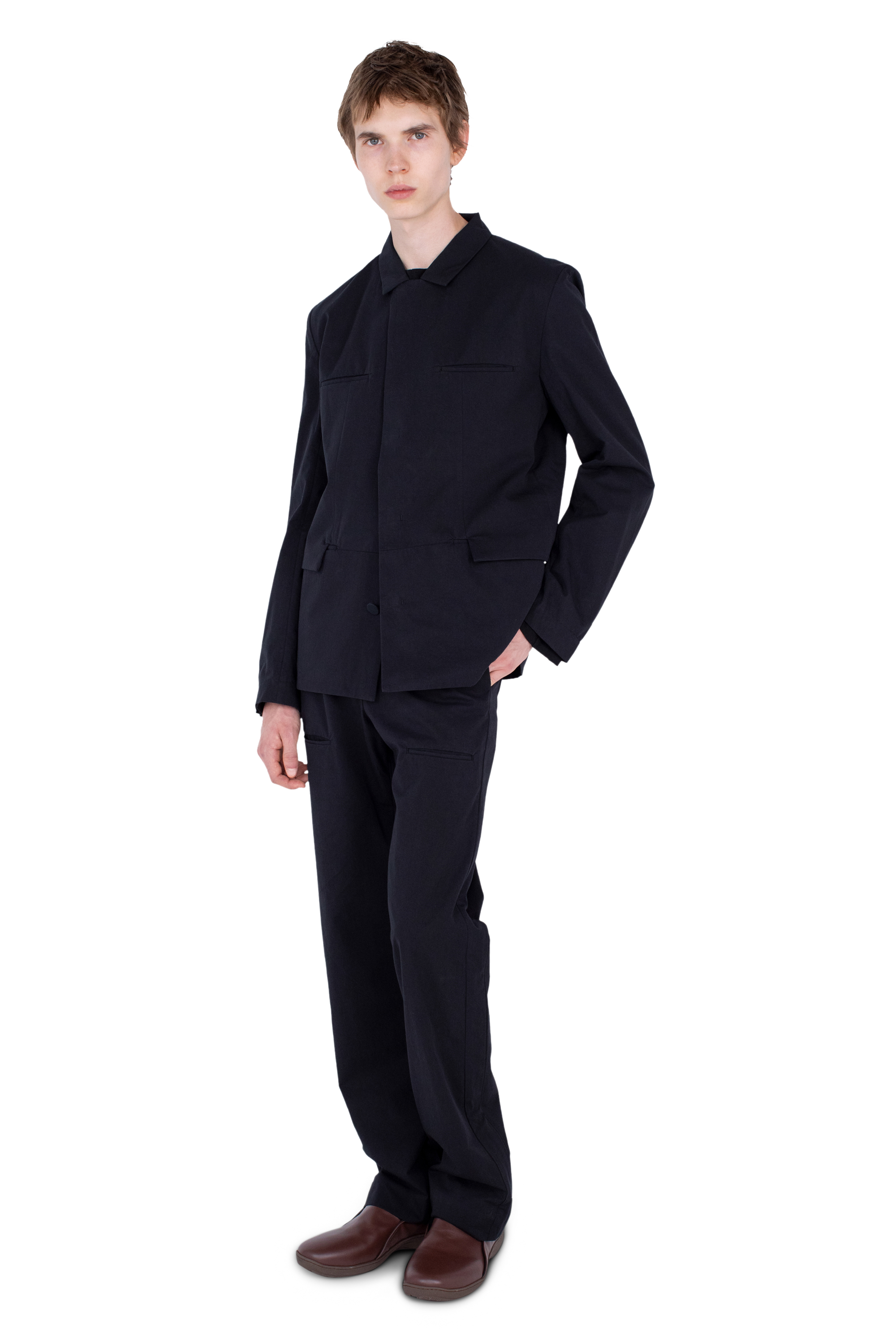 Kiko Kostadinov Outerwear GRAATSMA Jacket veste noire en coton bio
