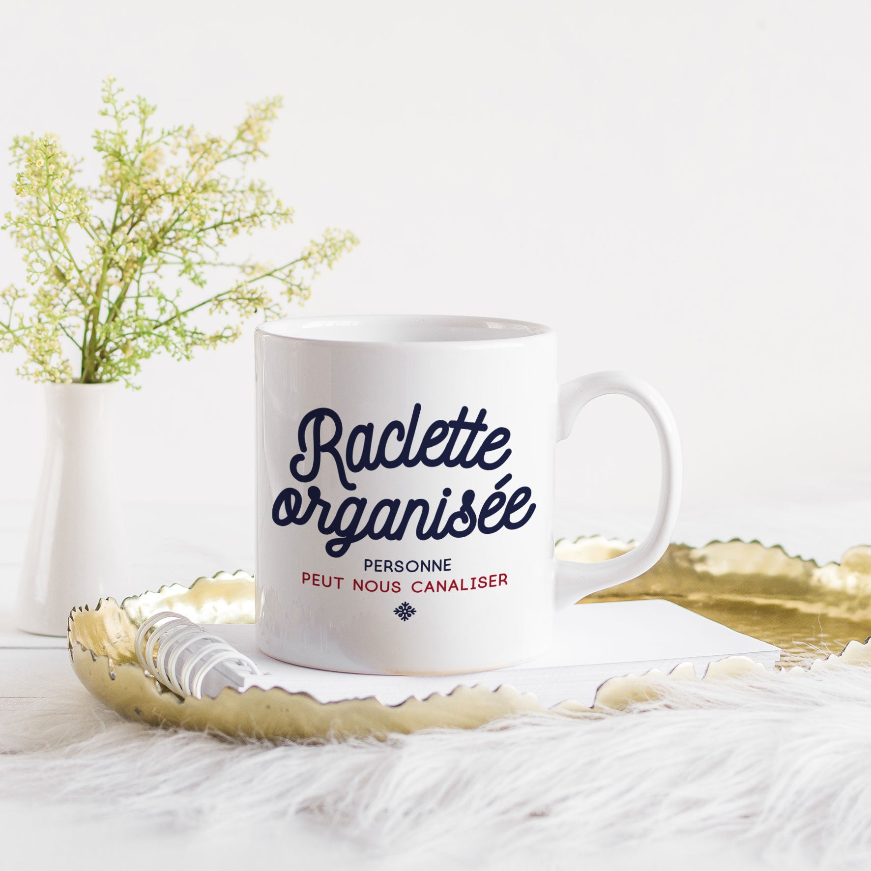 Juste Un T-shirt Mugs Raclette organisée Mug humour
