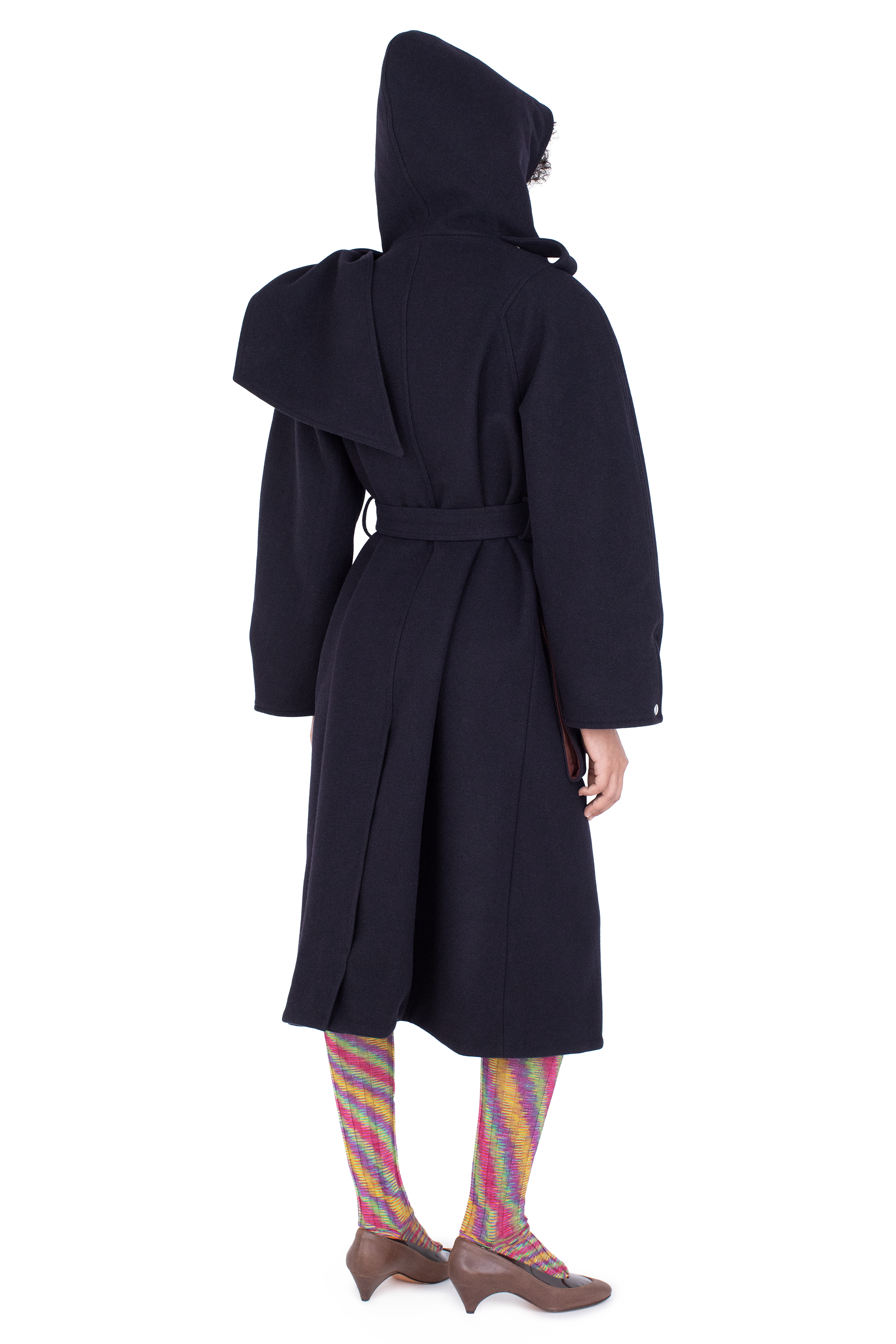 Kiko Kostadinov Outerwear SISKIN Hooded Coat manteau Midnight Blue