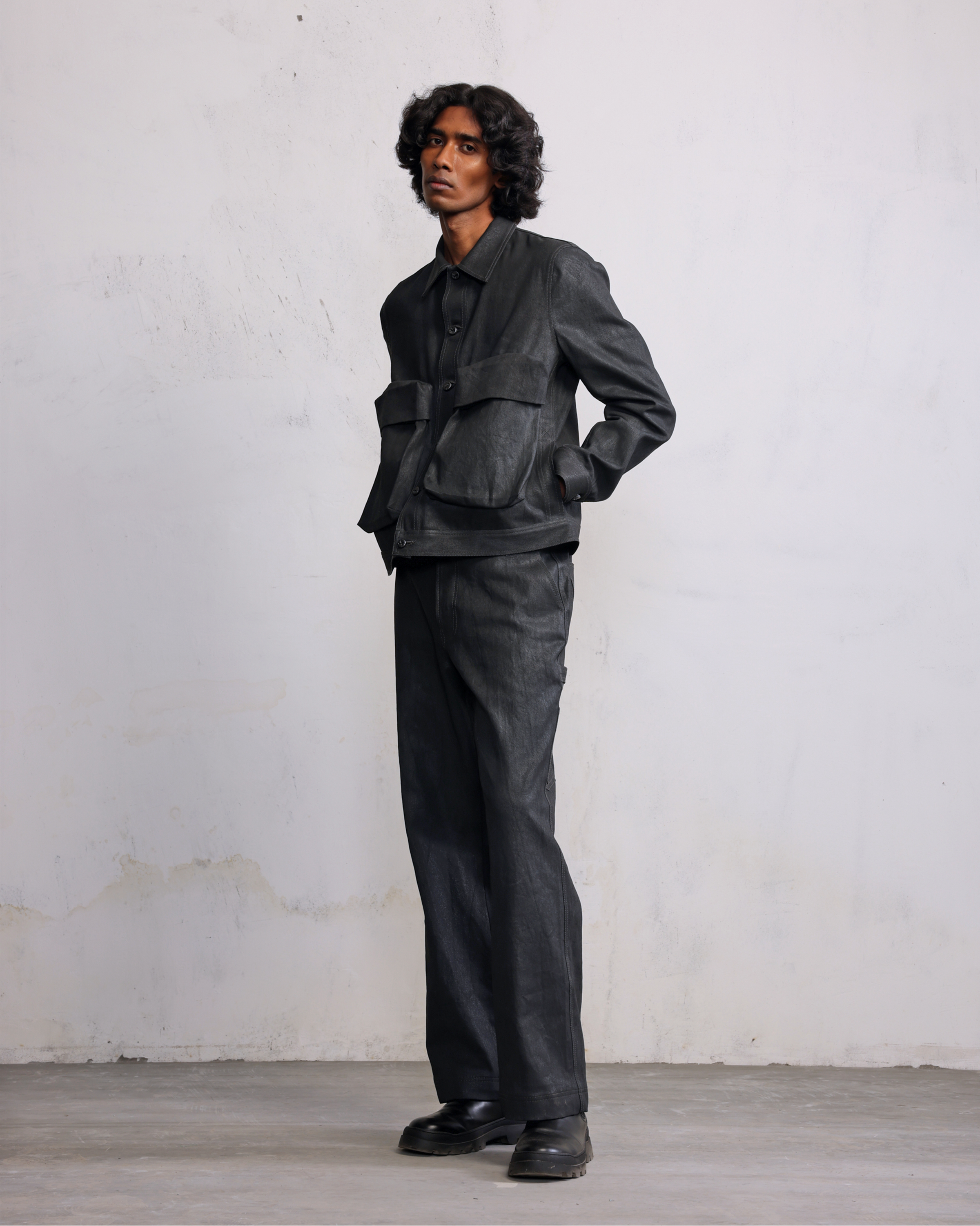 COUNTRYMADE Jackets Utility Pocket veste denim grise