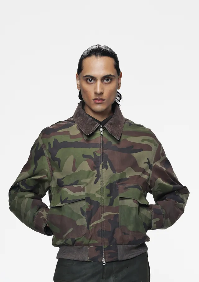 COUNTRYMADE Jackets Woodland Camouflage Flight Jacket veste camouflage