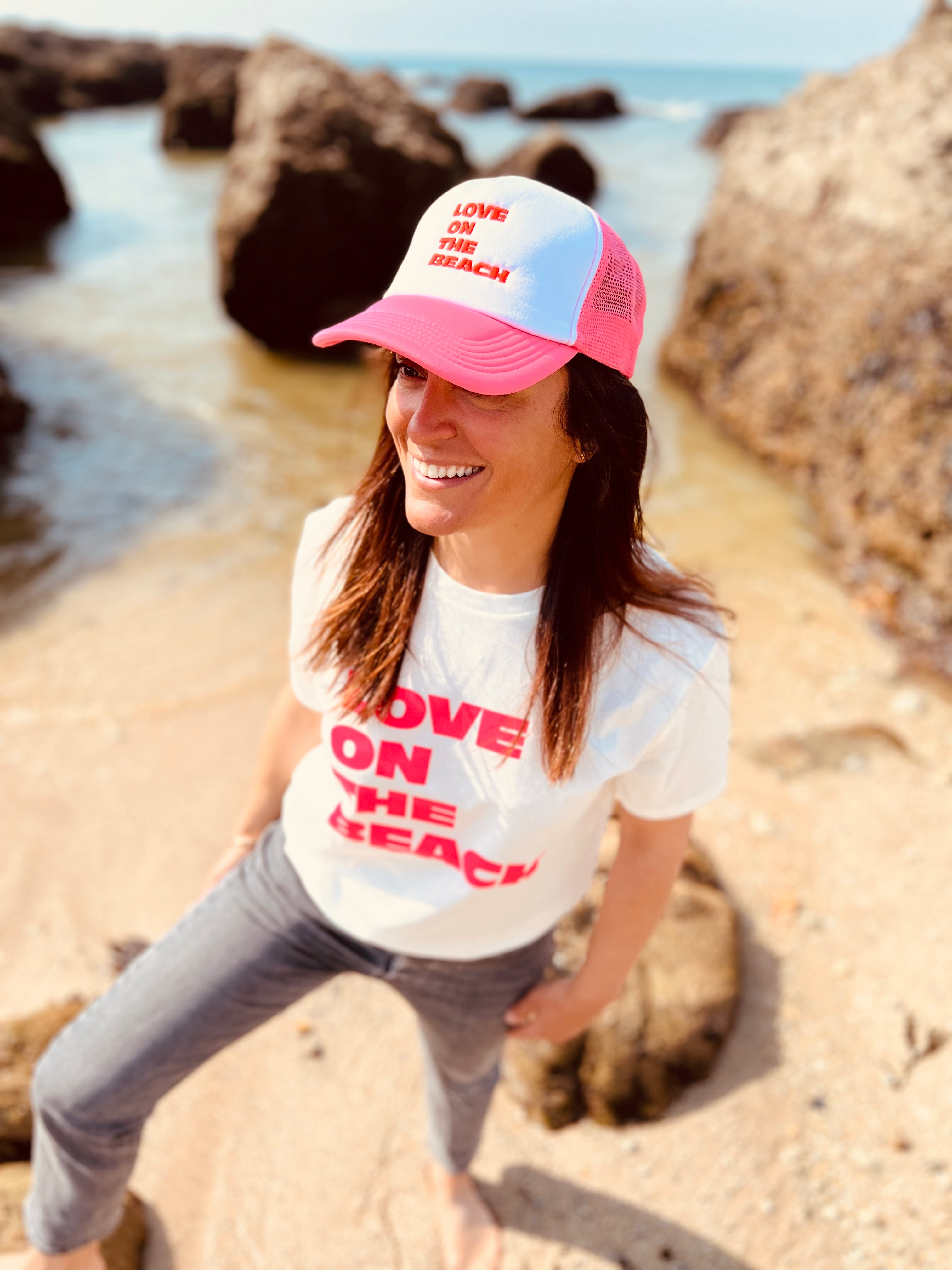 PANTRUCHE T-shirts LOVE ON THE BEACH T-shirt gris chiné S à L